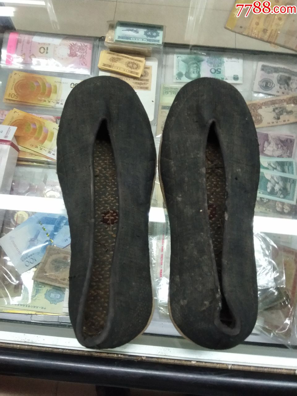 八路军新四军手工千层底老布鞋老妇救会做布鞋支援前线内八路灰