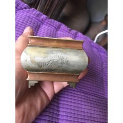 民国时期老壁挂香炉-铜炉-7788红宝书