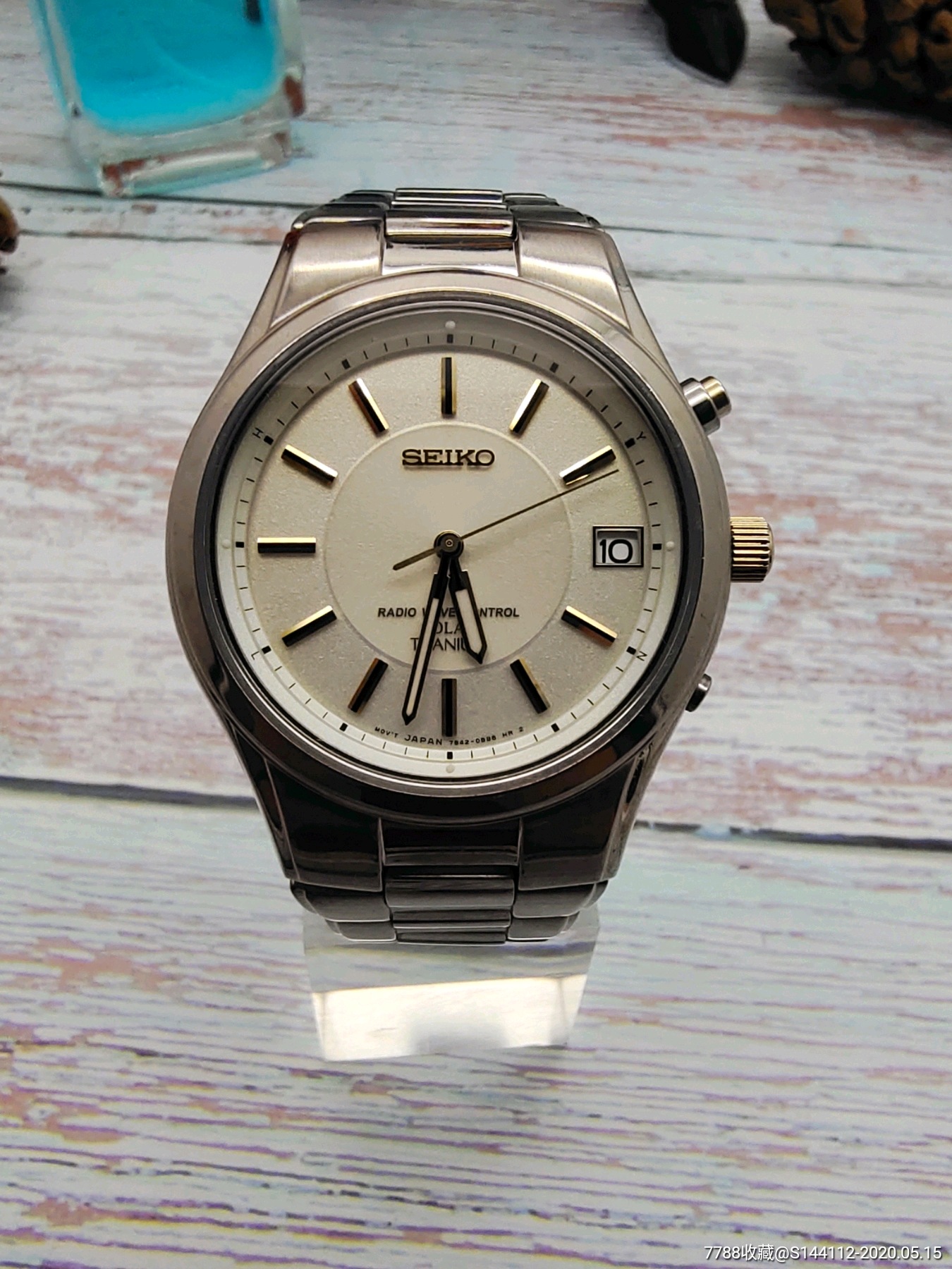 精工7b42光动能钛合金电波表