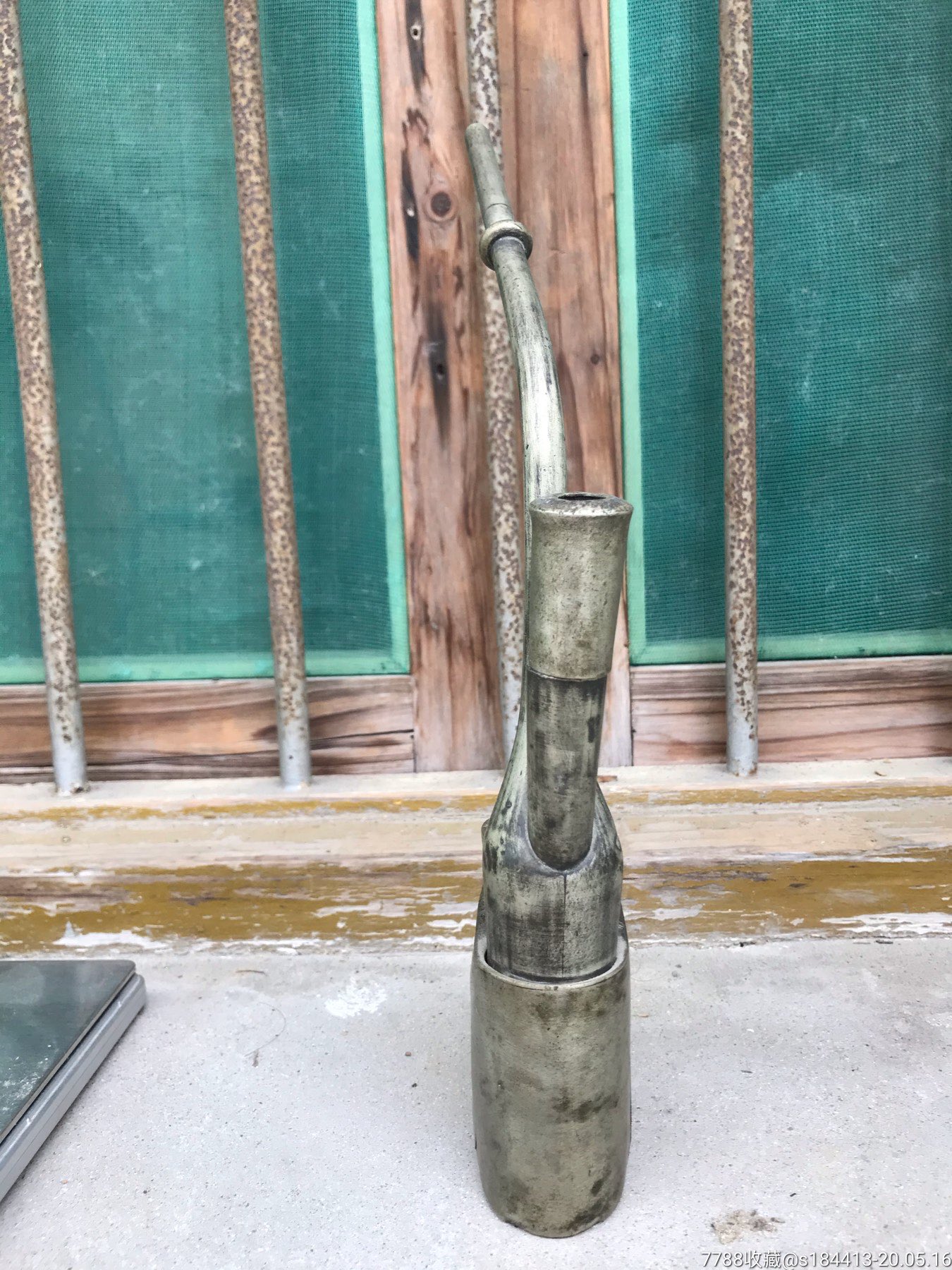 晚清民国白铜水烟壶,水烟袋