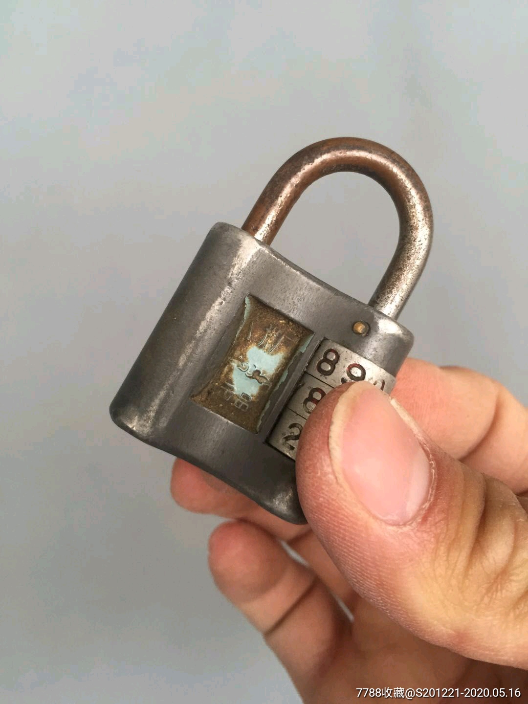 老密码锁古玩杂项老锁老古董民俗老物件