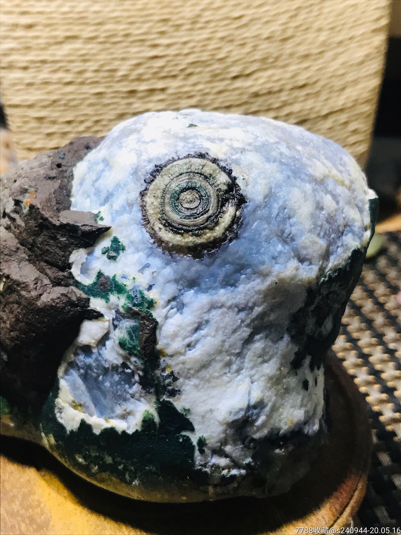 九眼石页岩原石矿标