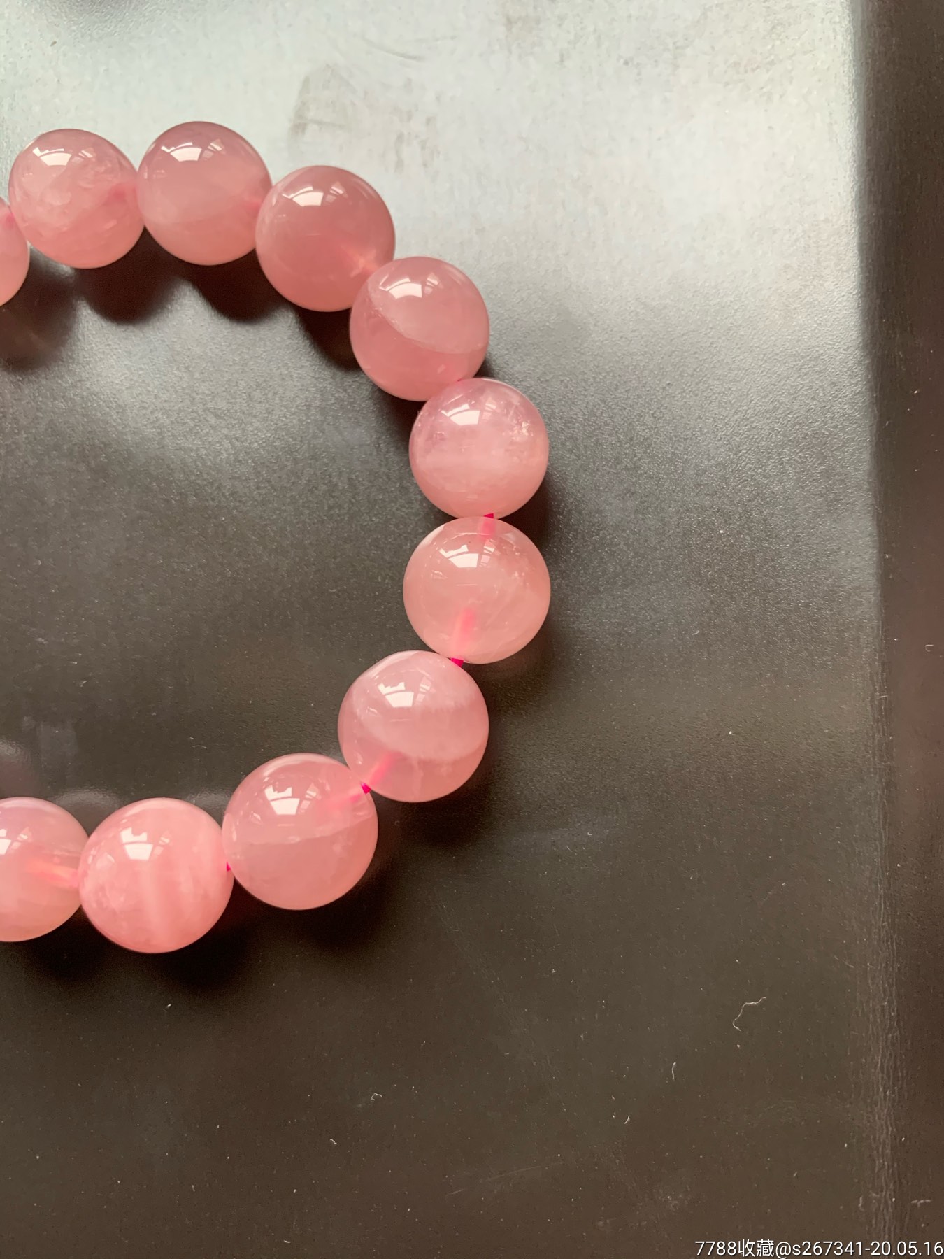 粉水晶手链(果冻粉)