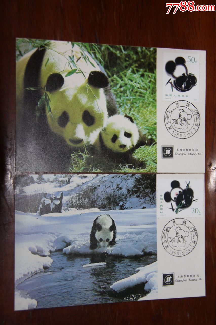 大熊猫明信片