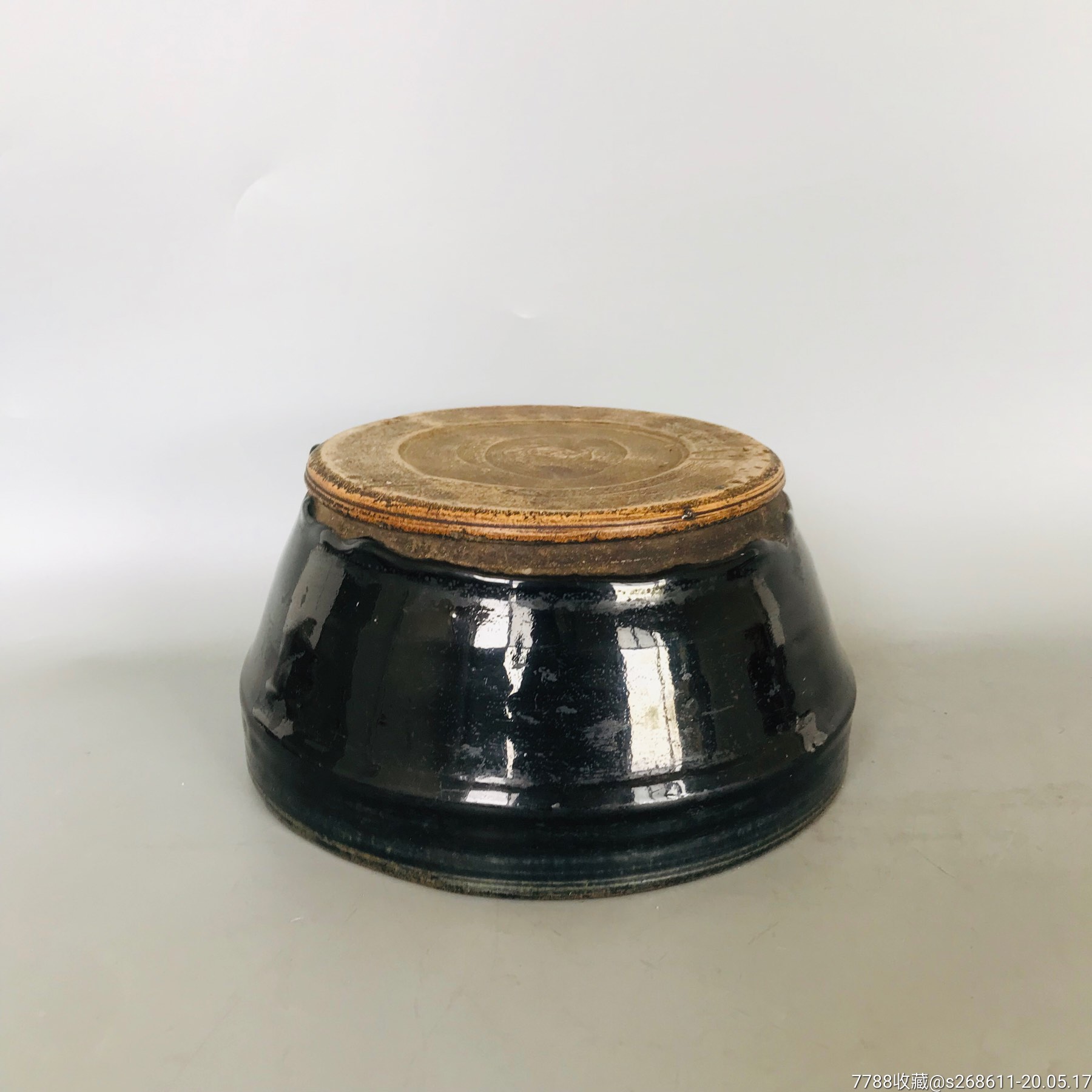 老黑釉乌金釉小鱼盆笔洗