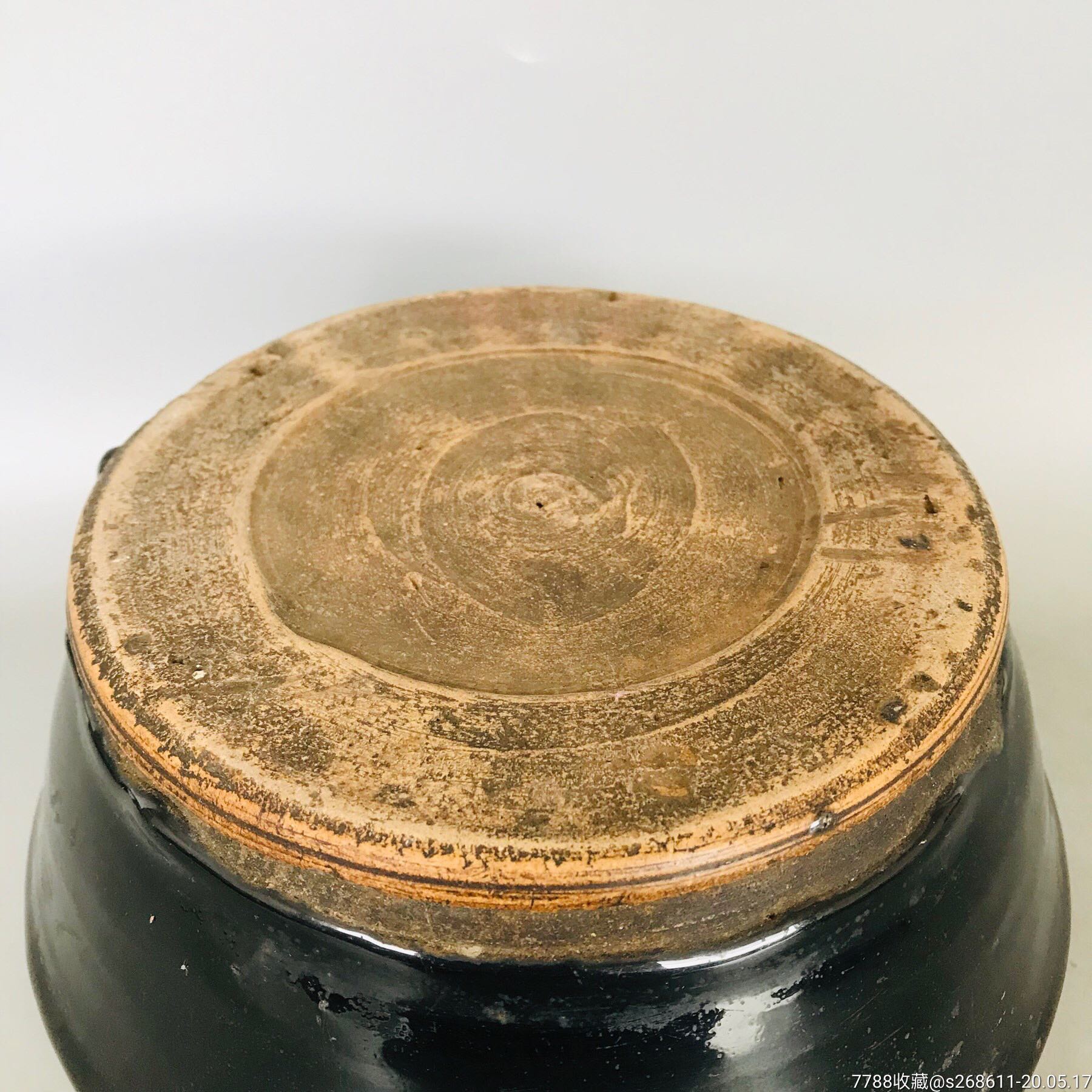 老黑釉乌金釉小鱼盆笔洗