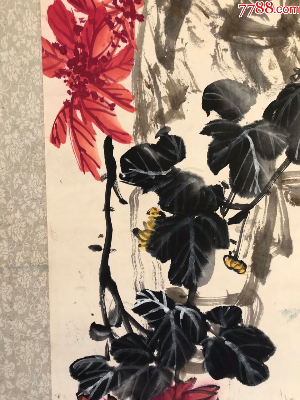 何晓峰花鸟立轴