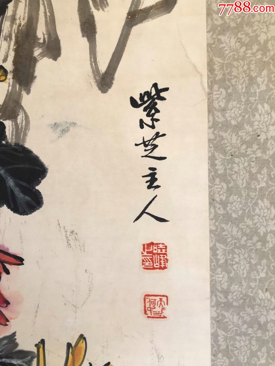 何晓峰花鸟立轴