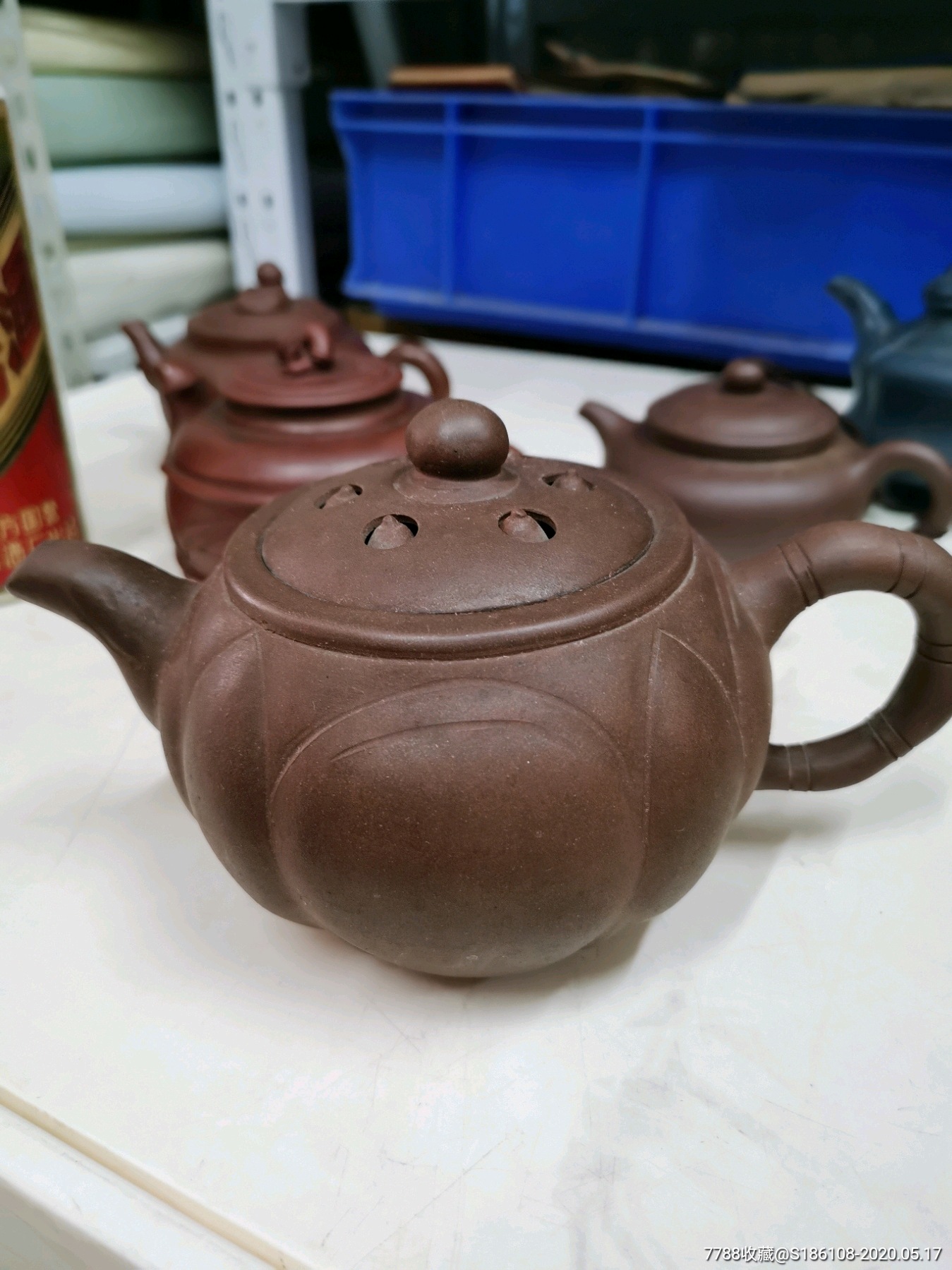 少见全品七十年代紫砂壶一个～莲子盖