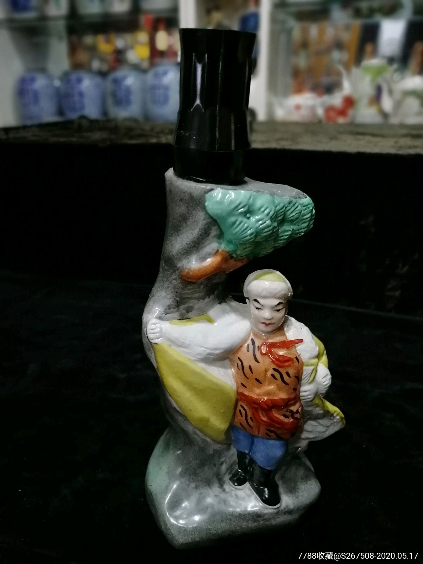 瓷塑人物台灯(4)