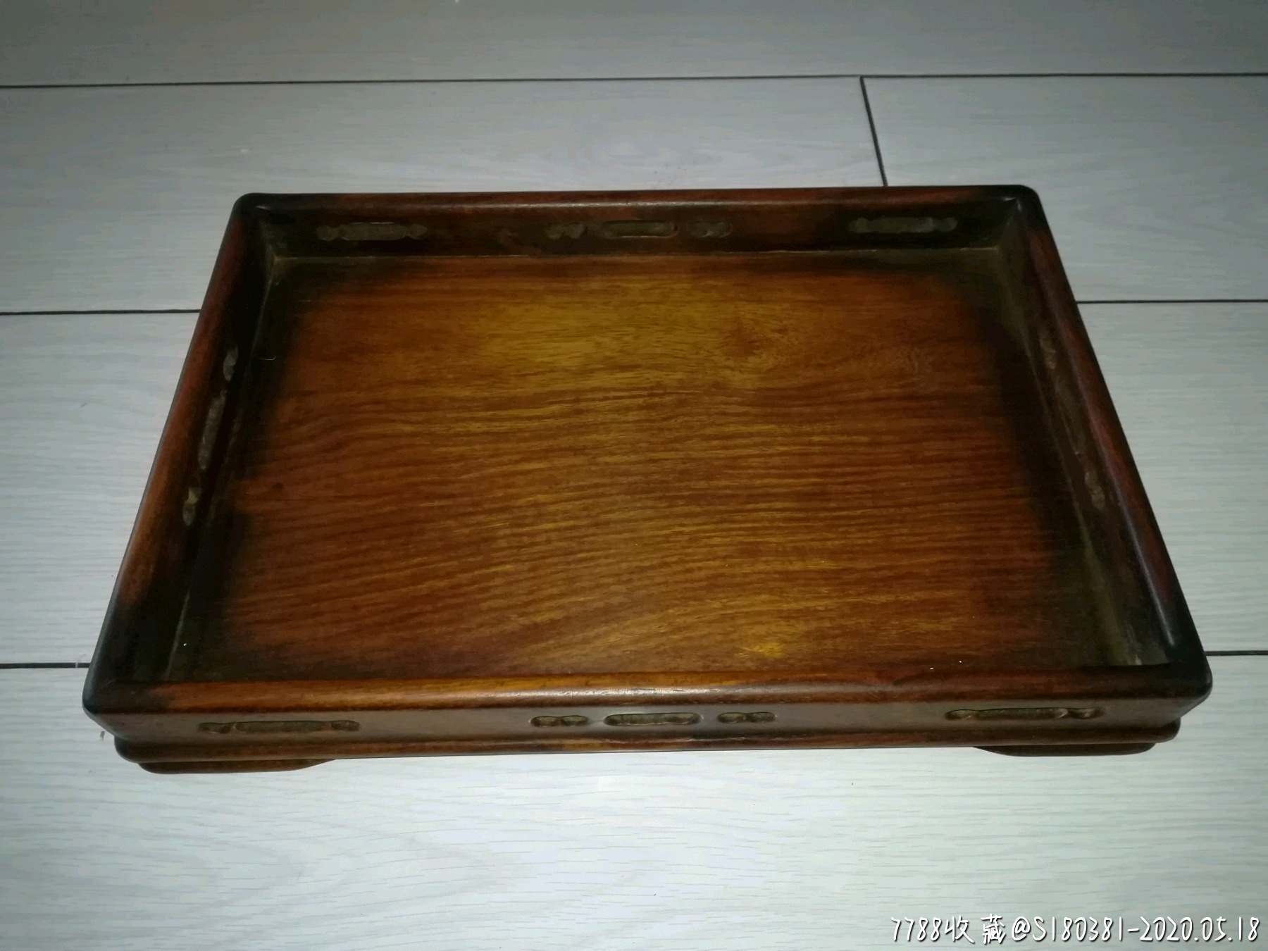实木老红木花梨木茶色长方形木质托盘中式茶盘餐盘茶具日本盘子
