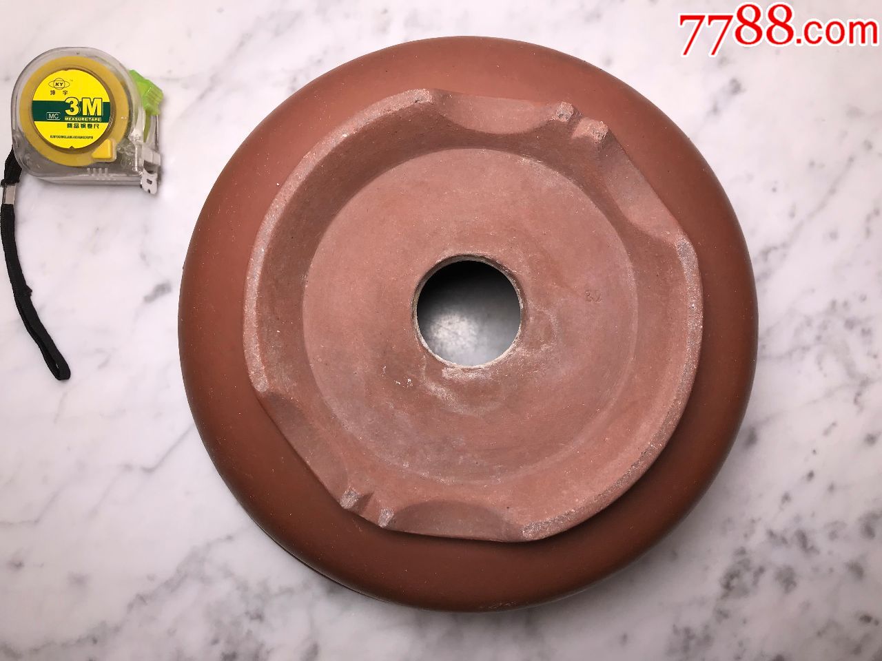七八十年代石平刻花鸟宜兴紫砂花盆