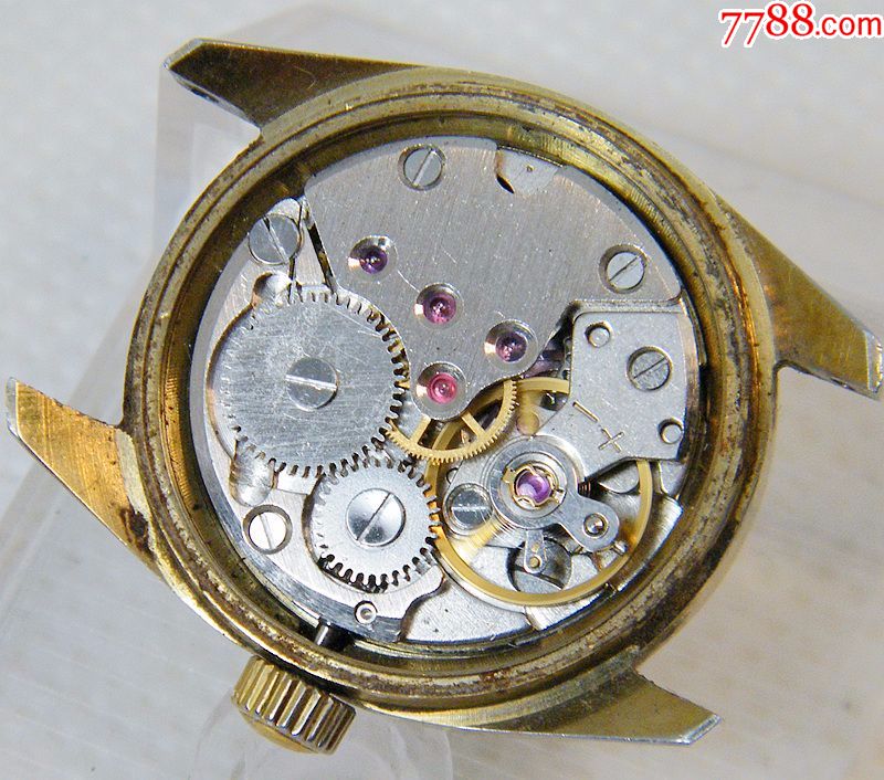 80年代上海飞轮手表厂飞轮牌机械手表镀金女表