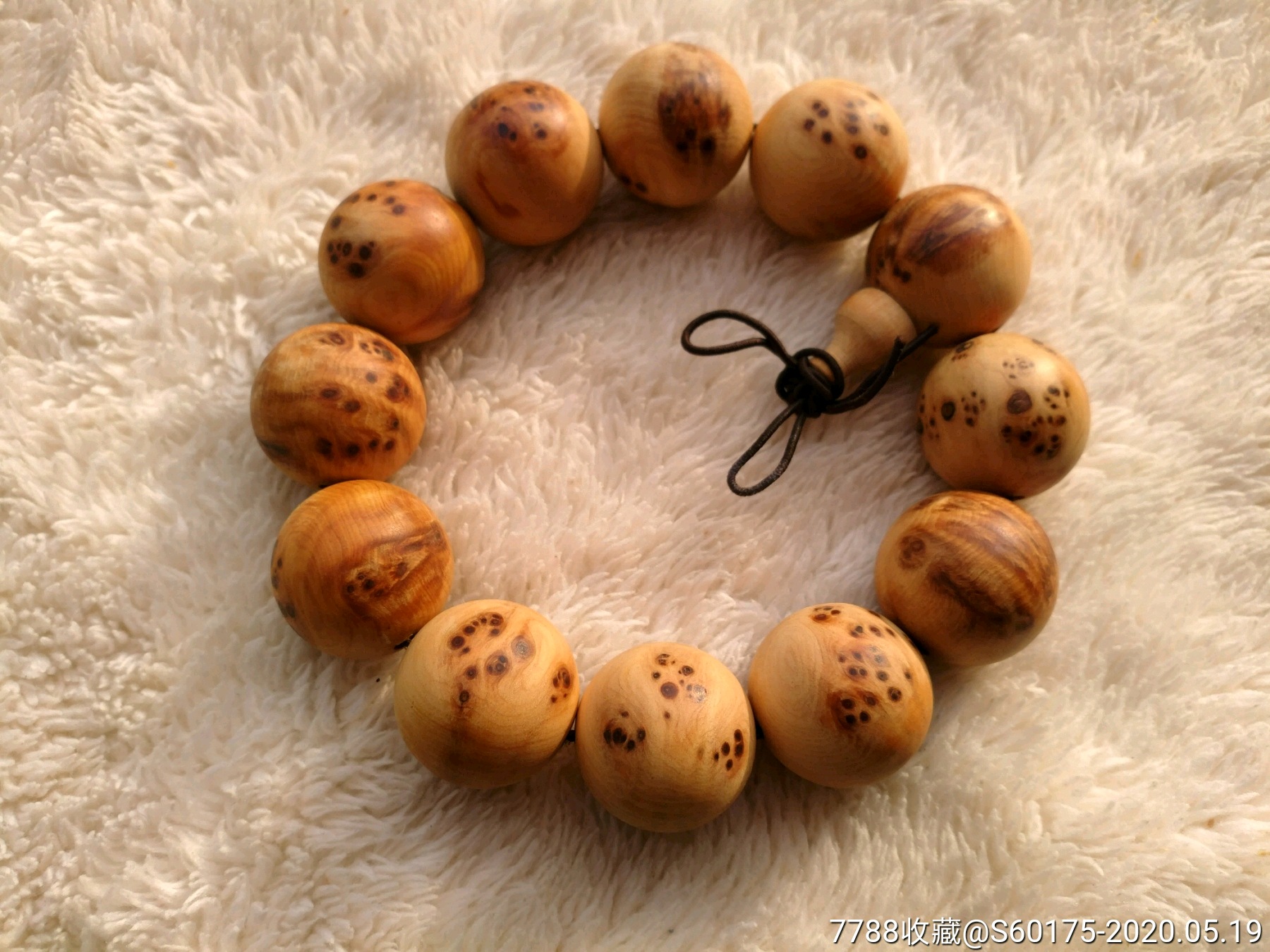 崖柏留疤20mm佛珠手串