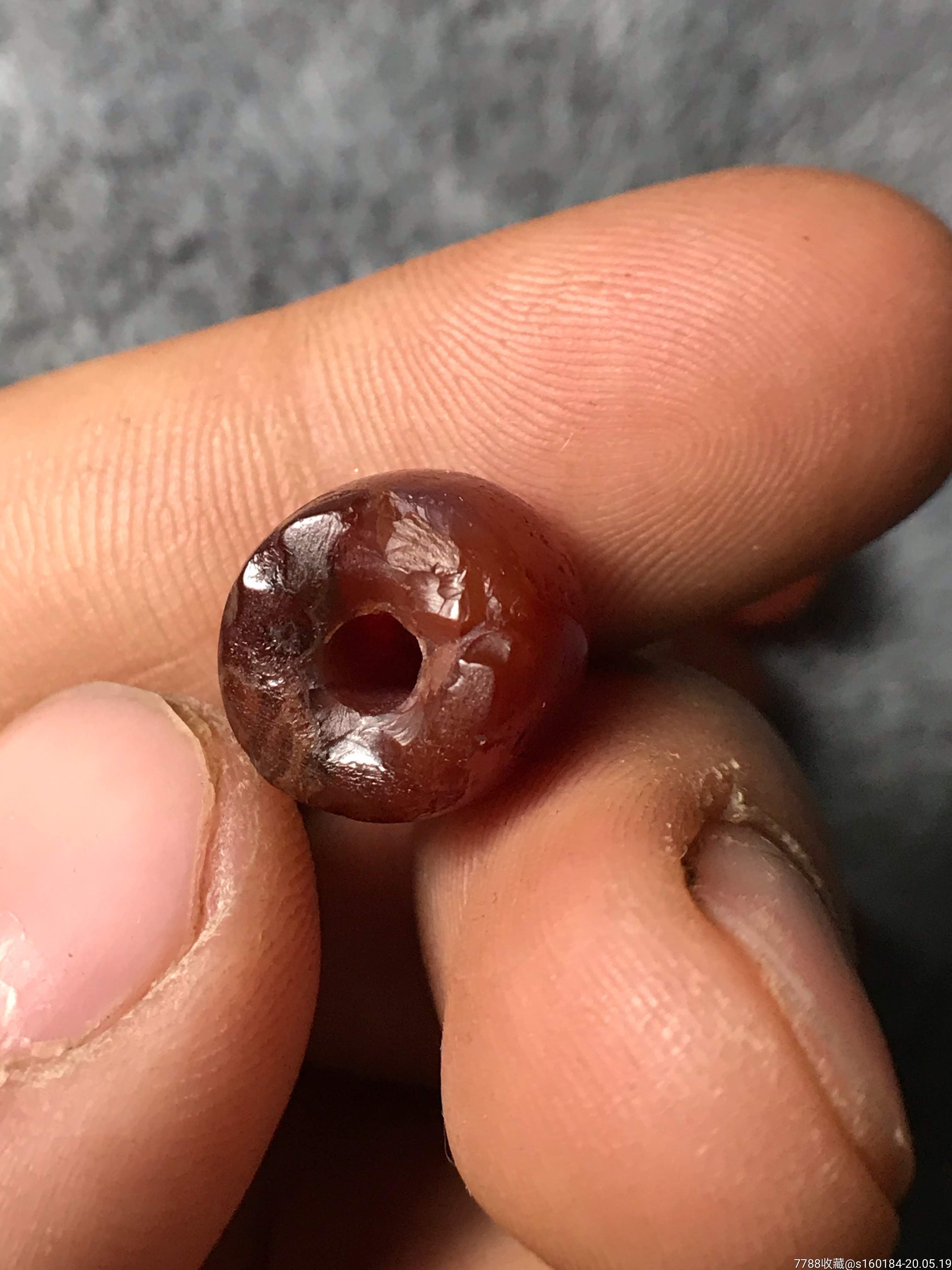 西周玛瑙,西玛,有玩高级玛瑙珠的看过来!那个时期王侯贵族才能佩戴的