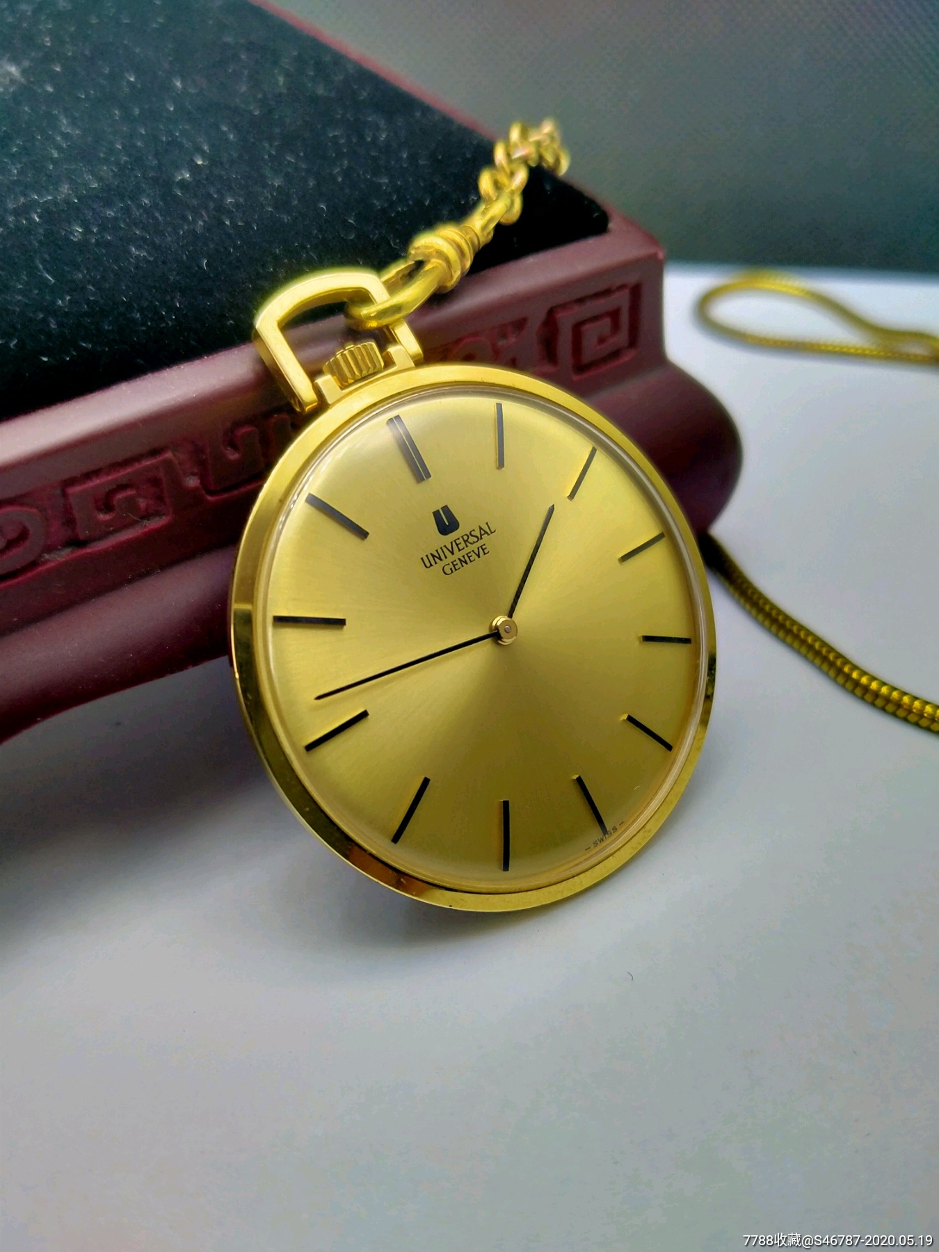 完美品相瑞士老万国宇宙包金怀表(售出)