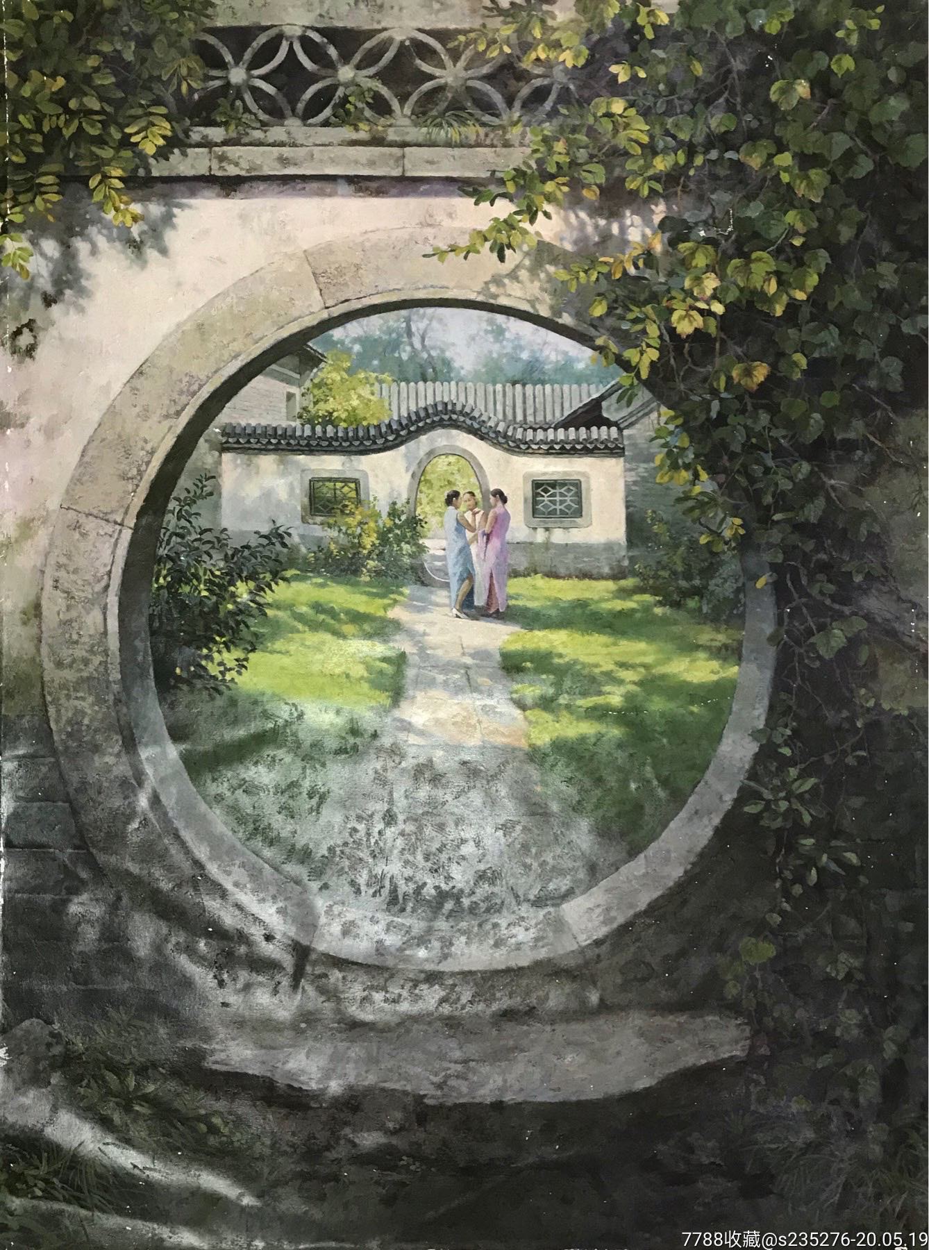 庭院深深-油画原画-7788收藏
