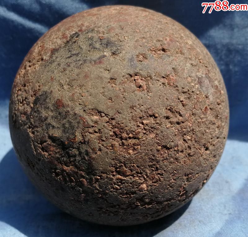 唐代马球击角球捶丸古代高尔夫玩球直径6公分体育古玩杂项收藏