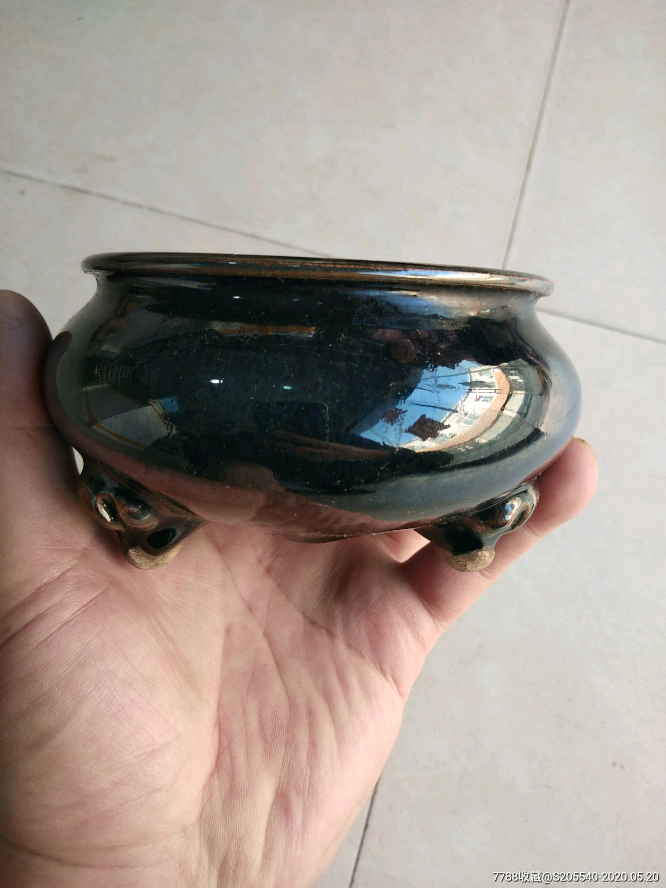 乌金釉香炉(工艺品)