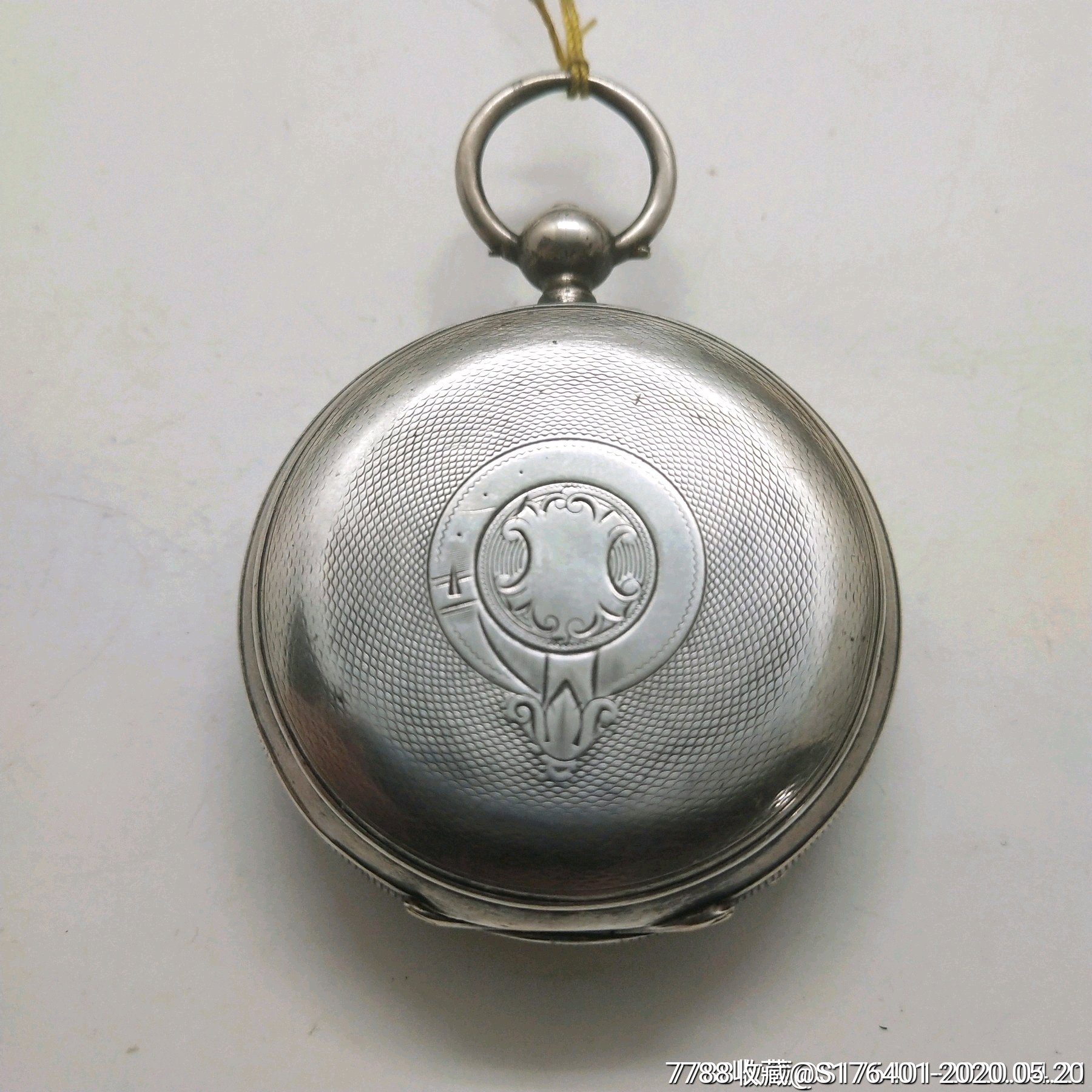 稀少的清代银壳朝天摆怀表走时好宇婷回流
