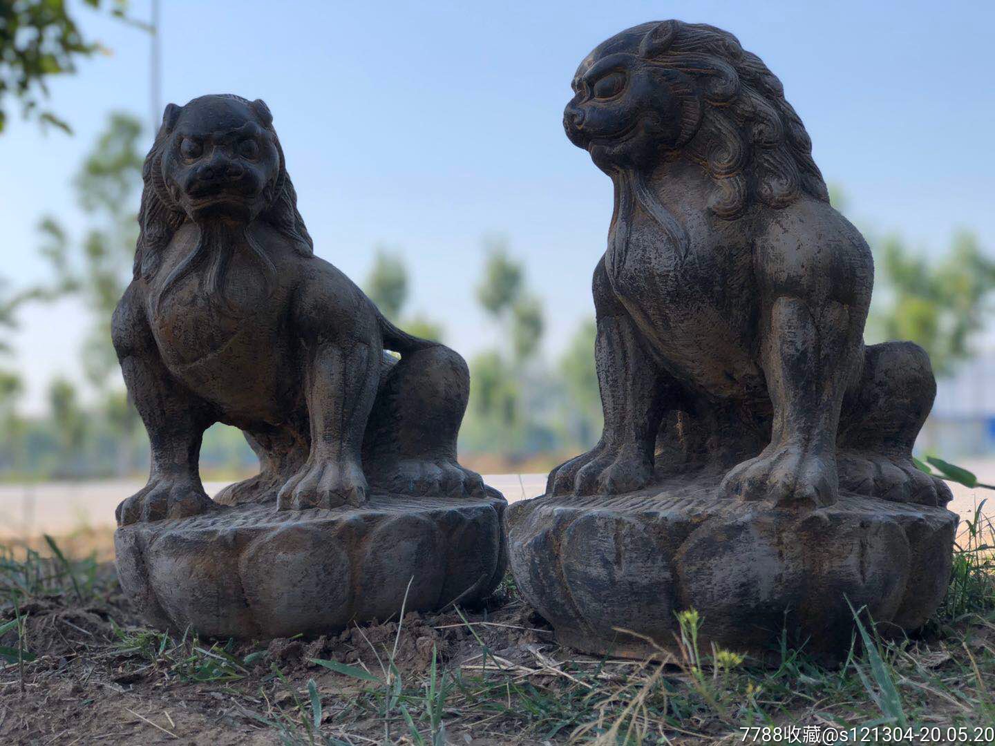 青石石狮老石器老石雕_石狮/石雕塑_古玩民俗交流【7788收藏__收藏