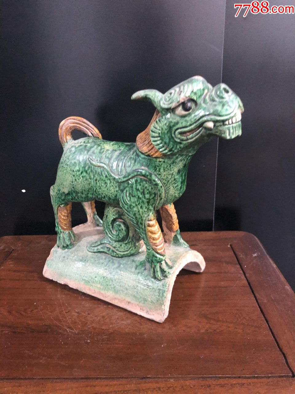 明代珐华三彩狮子