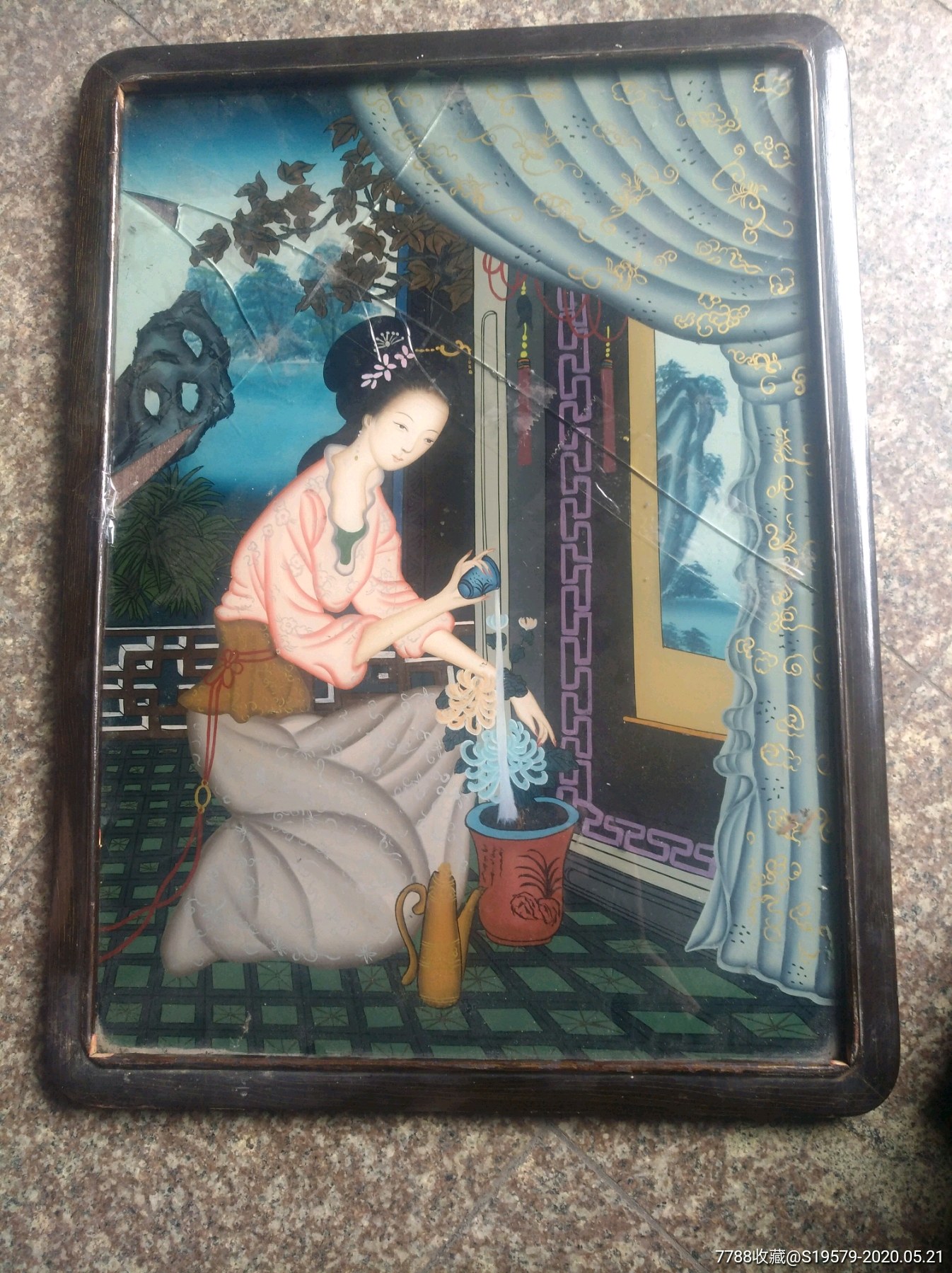 玻璃画一幅-价格:666元-se73170701-人物国画原作-零售-7788收藏