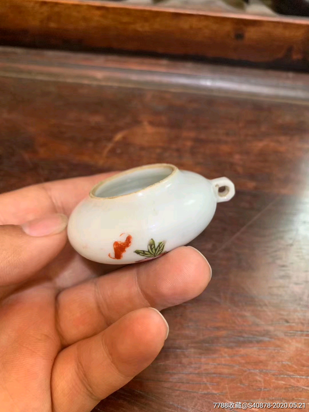 清末福寿鸟食罐