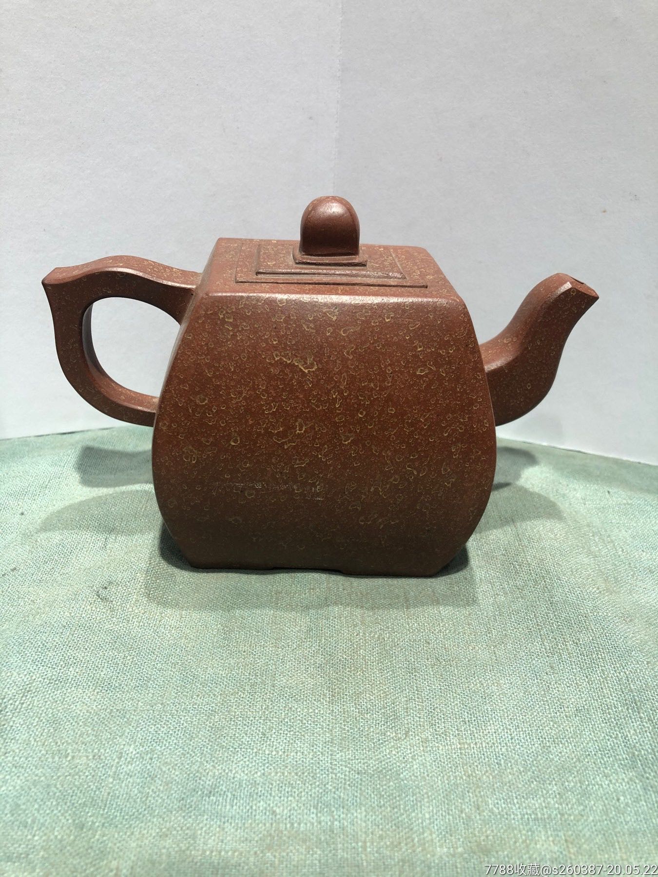 纯手工方形紫砂壶