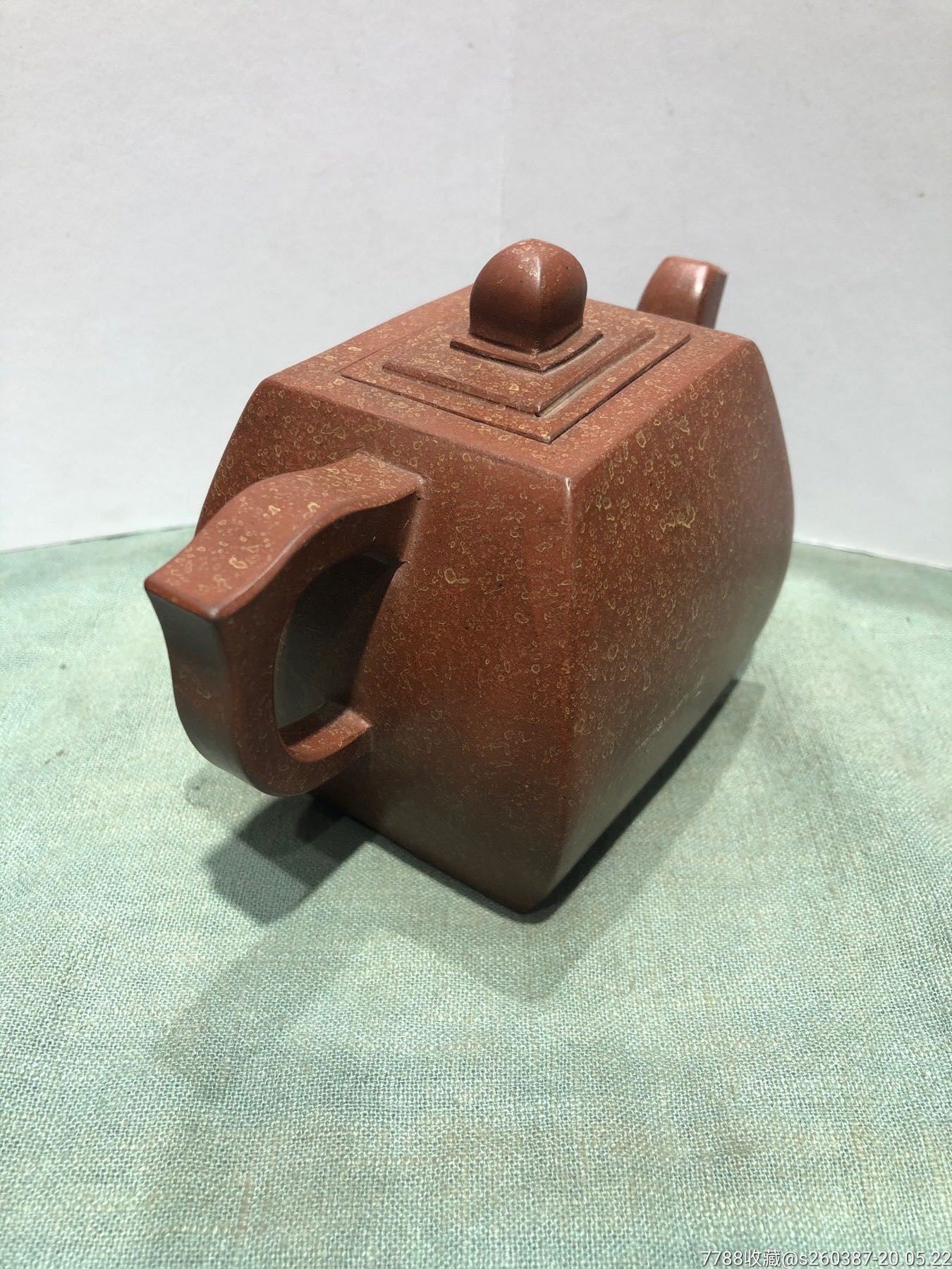 纯手工方形紫砂壶