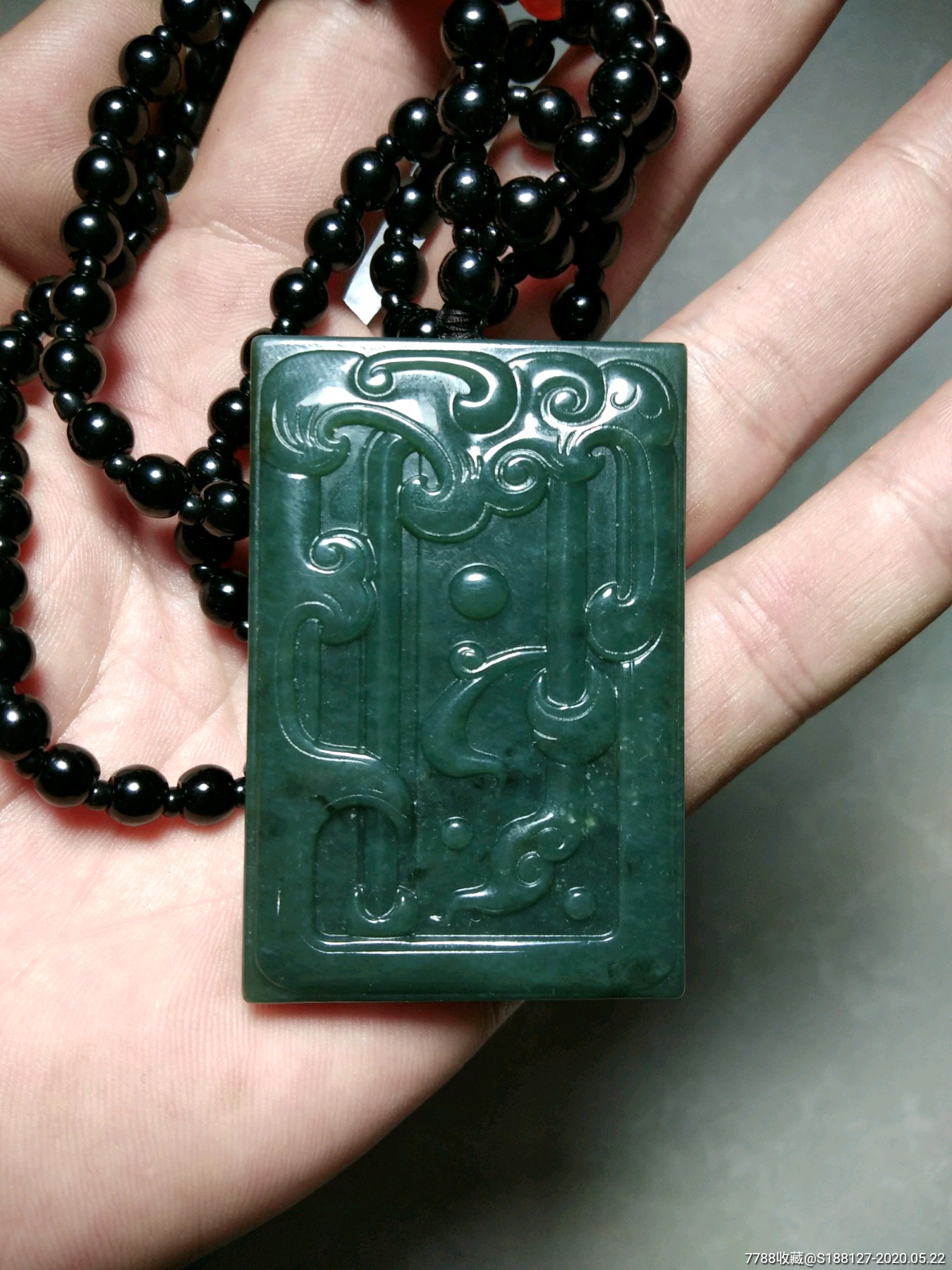 新疆和田青玉平安吉祥牌子