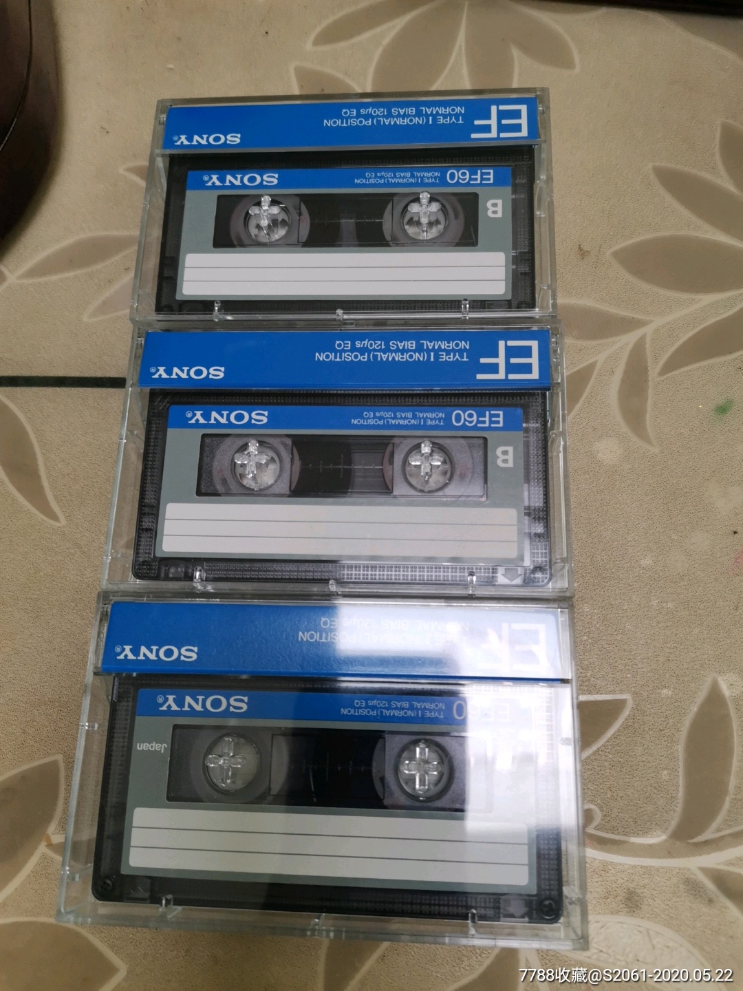 未使用索尼空白磁带3盘