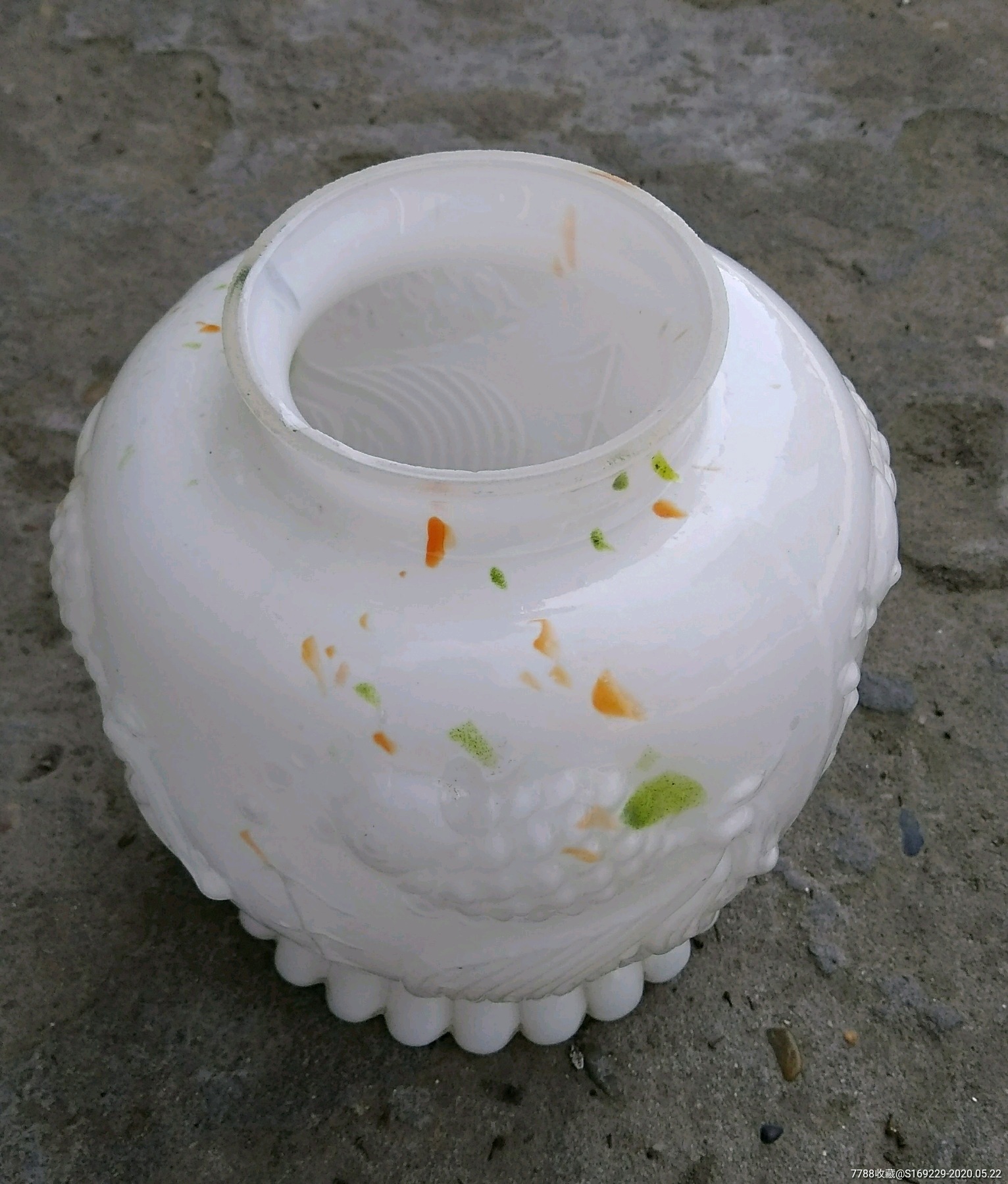 老料器(玻璃)小糖罐