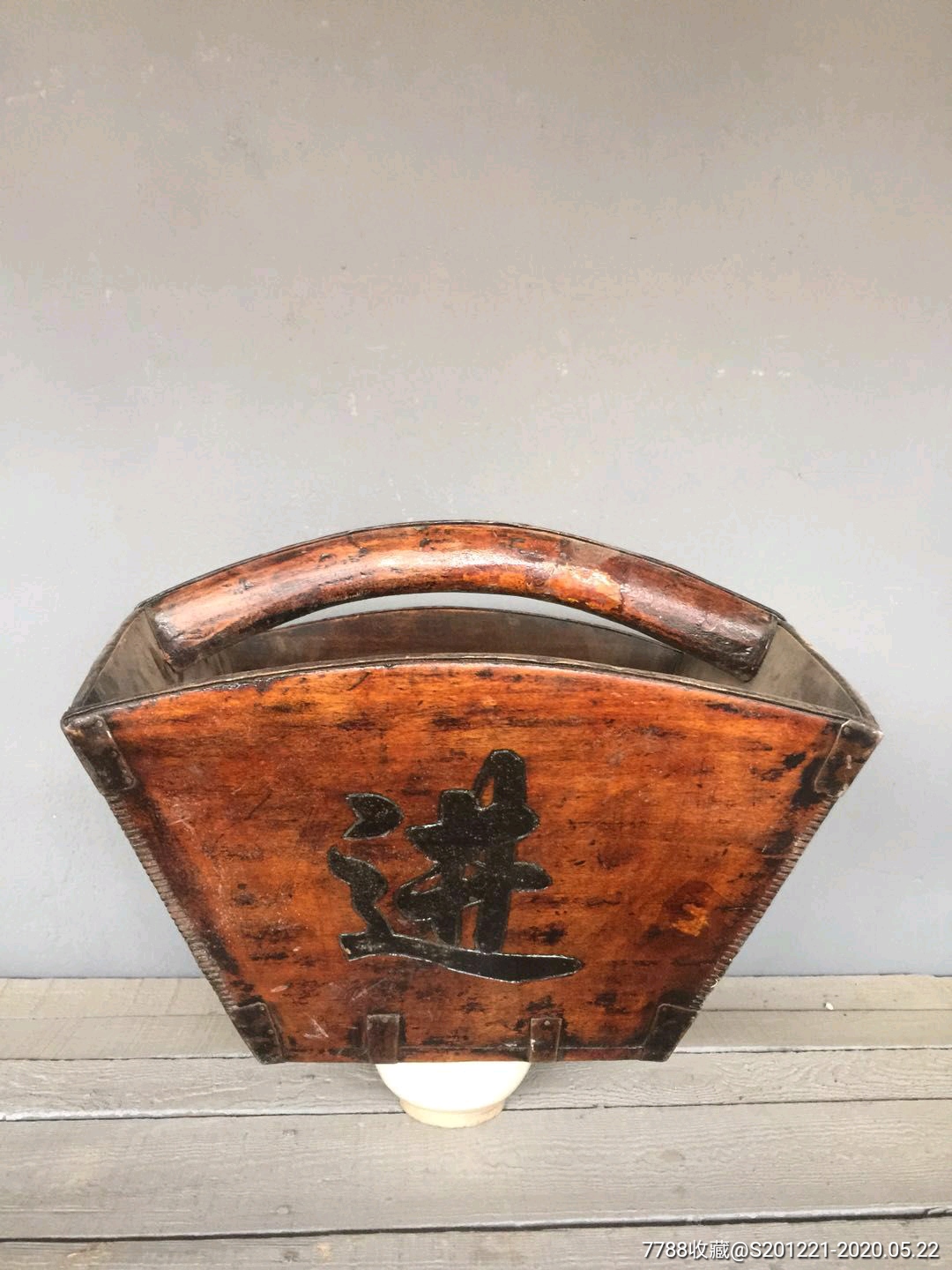 老木斗老古董民俗老物件古玩杂项