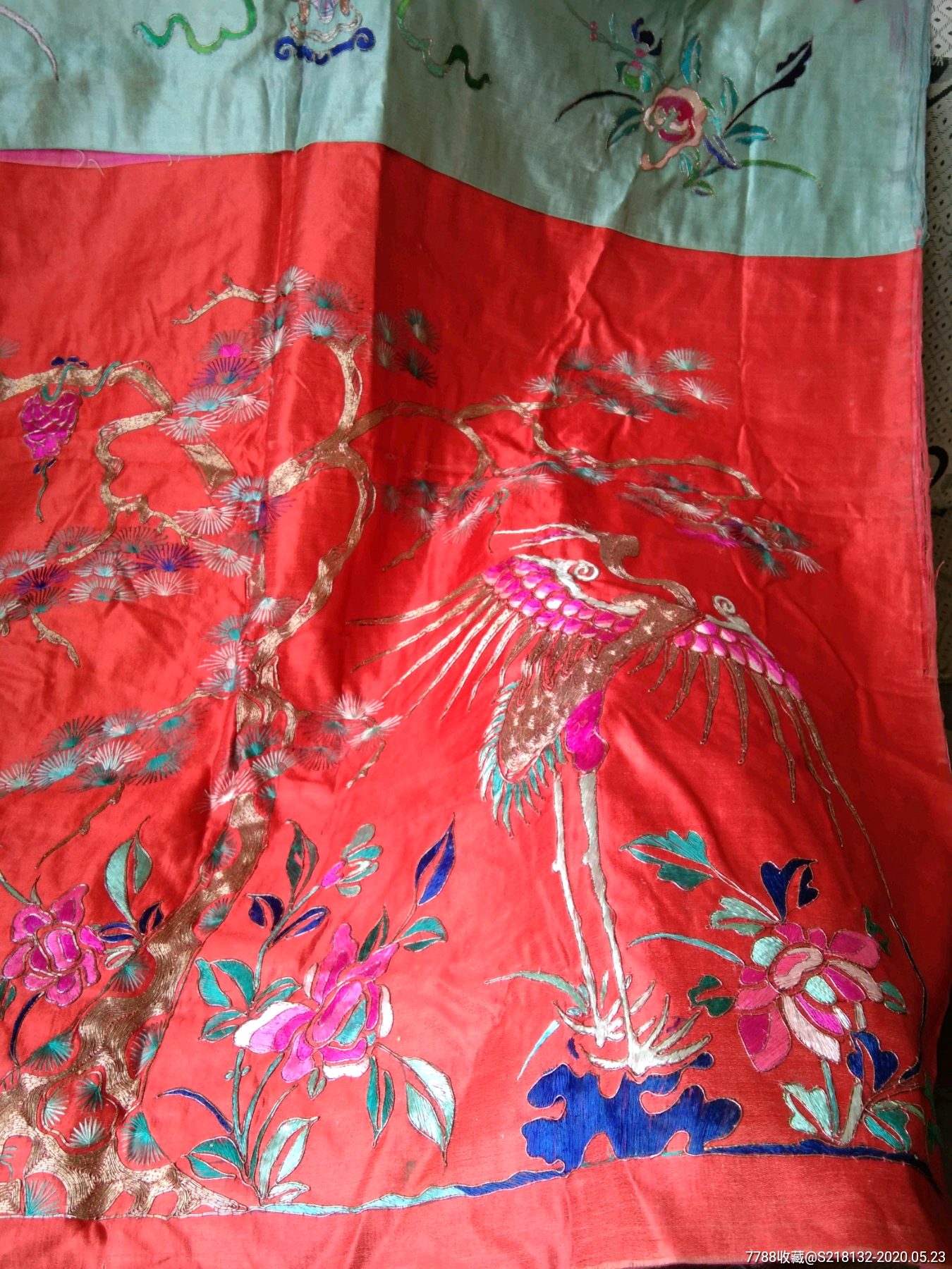 鹤鹿同寿桌围子