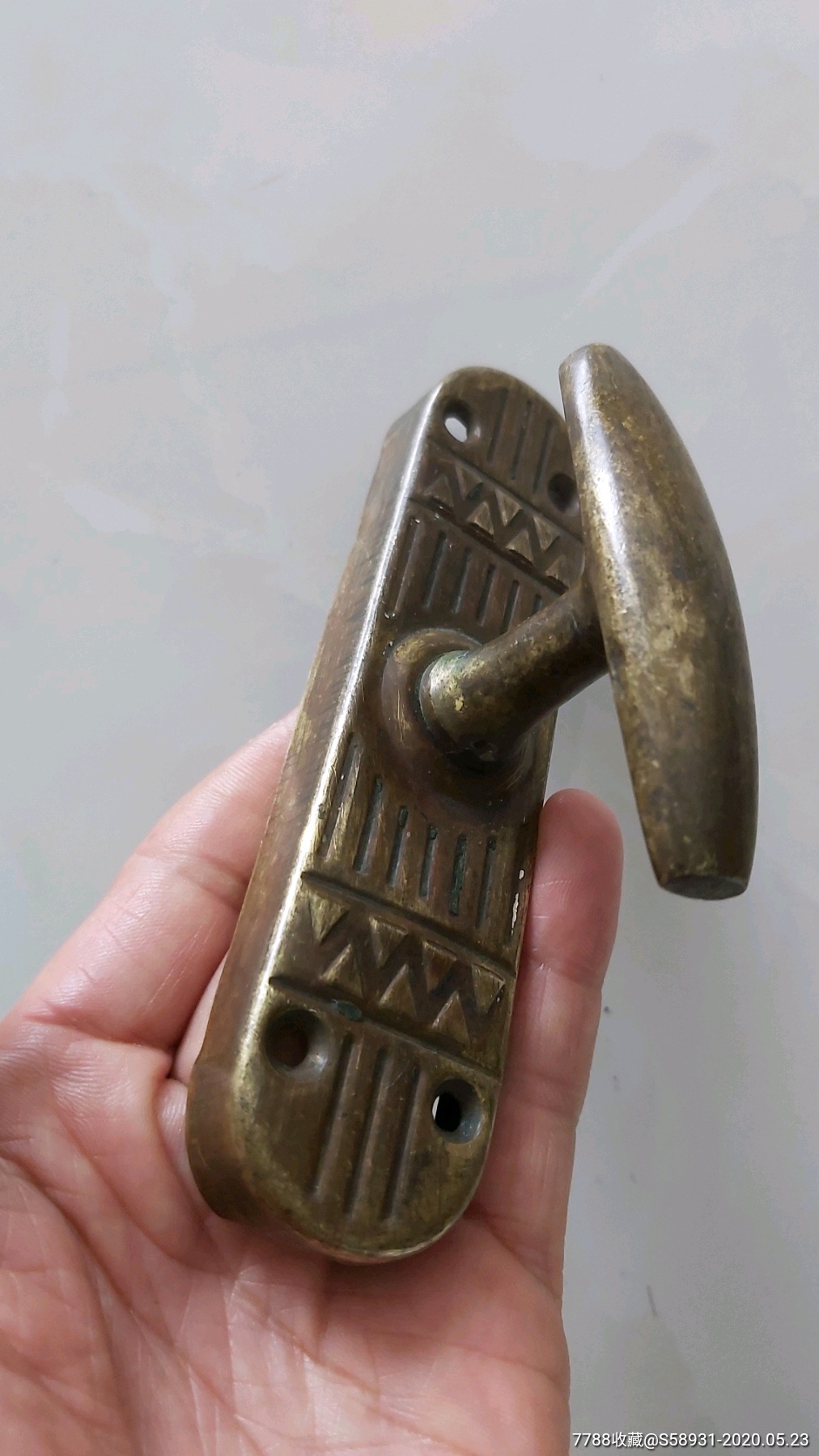 满洲黄铜铜门拉手