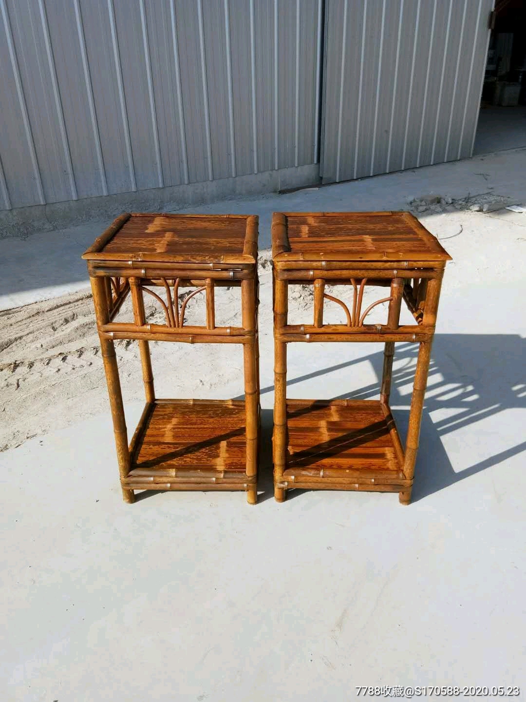 花班竹花架一对