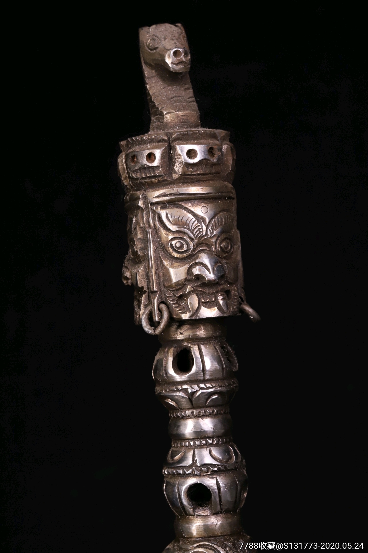 藏地实修法器卍天铁金刚杵