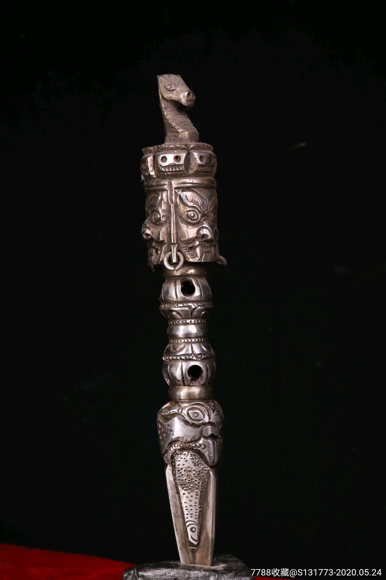 藏地实修法器卍天铁金刚杵