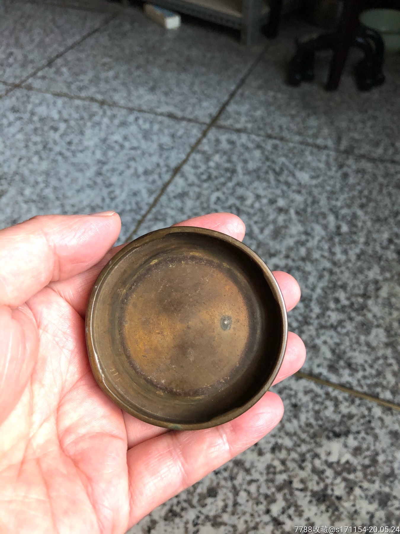 铜盖子老铜盖老玻璃瓶铜盖