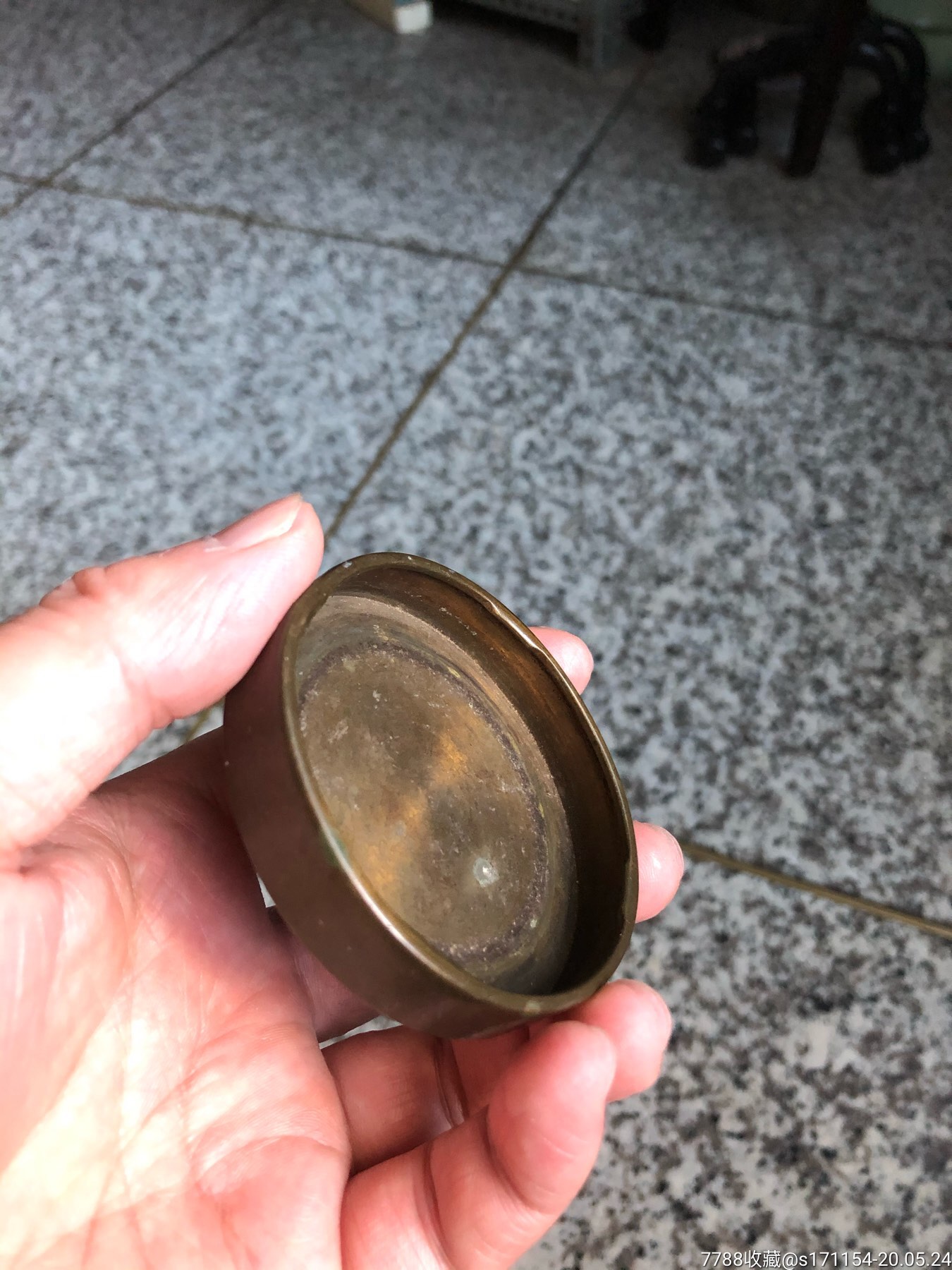 铜盖子老铜盖老玻璃瓶铜盖