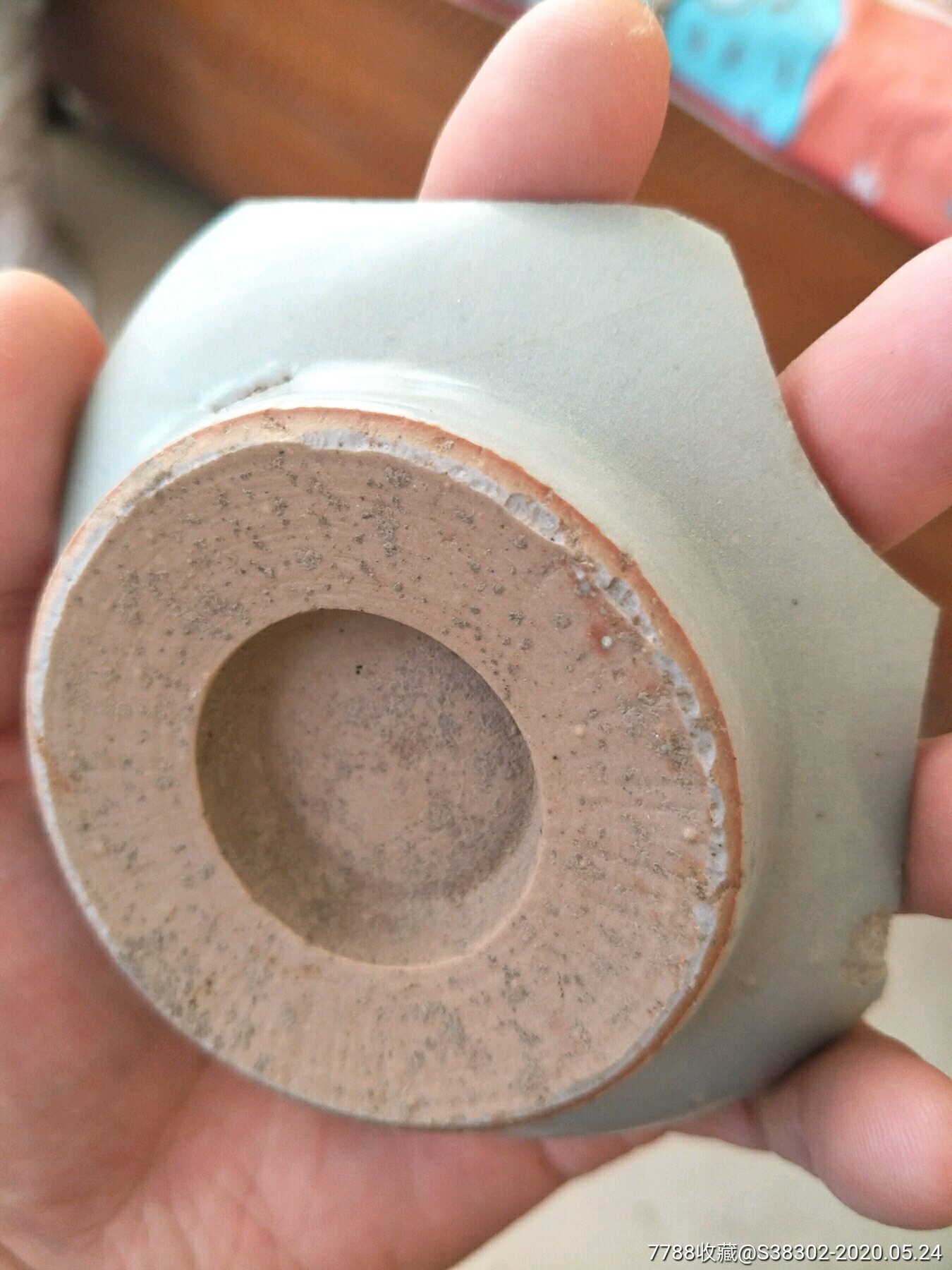 明代大玉璧底碗瓷片标本临清运河古玩店万枚瓷片标本馆