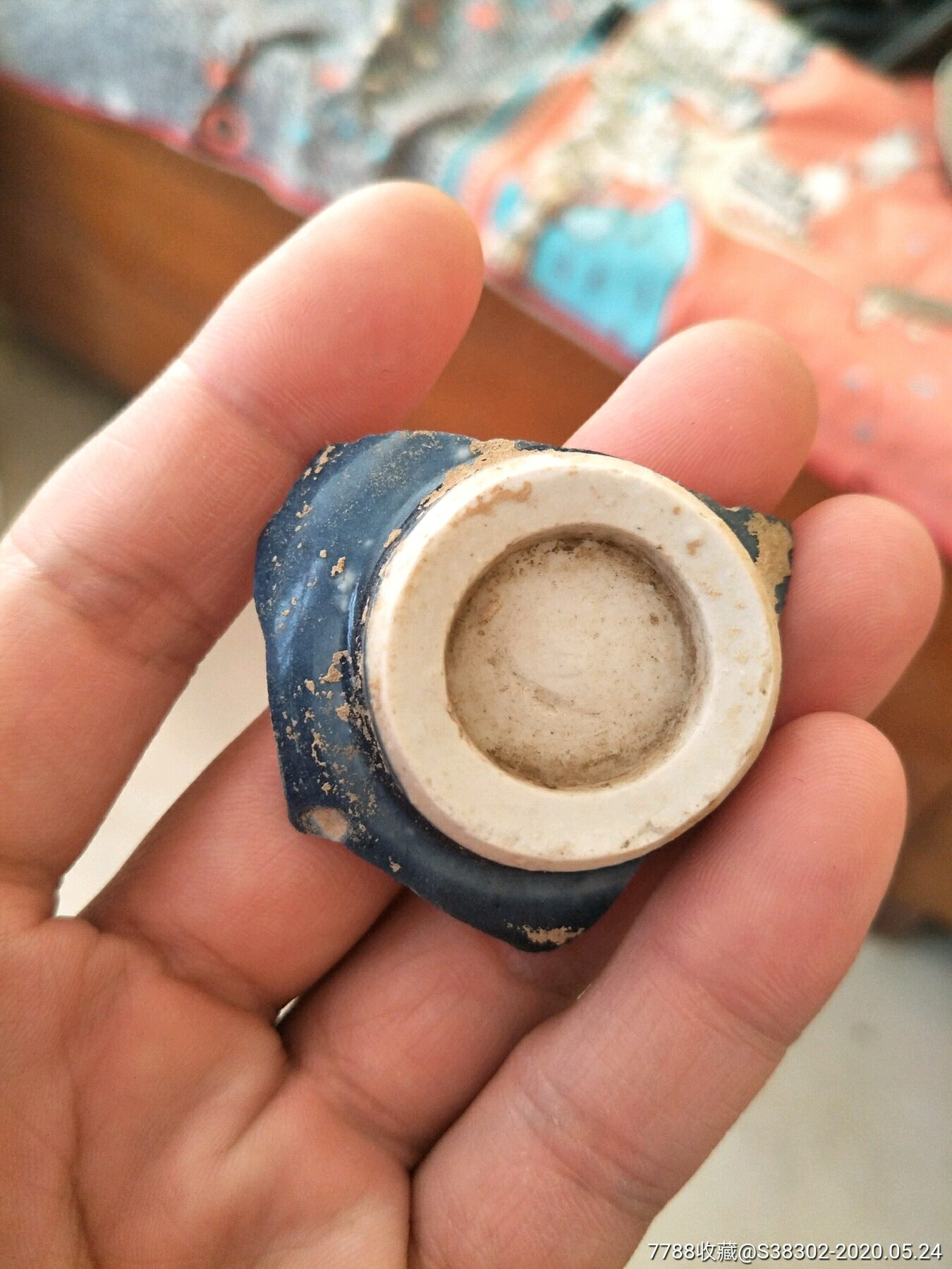 明代玉璧底瓷片一枚临清运河古玩店万枚瓷片标本馆