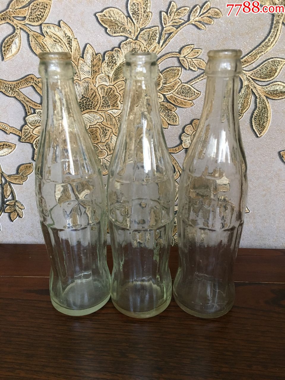 老物件-80年代玻璃瓶-玻璃汽水瓶-三个合售