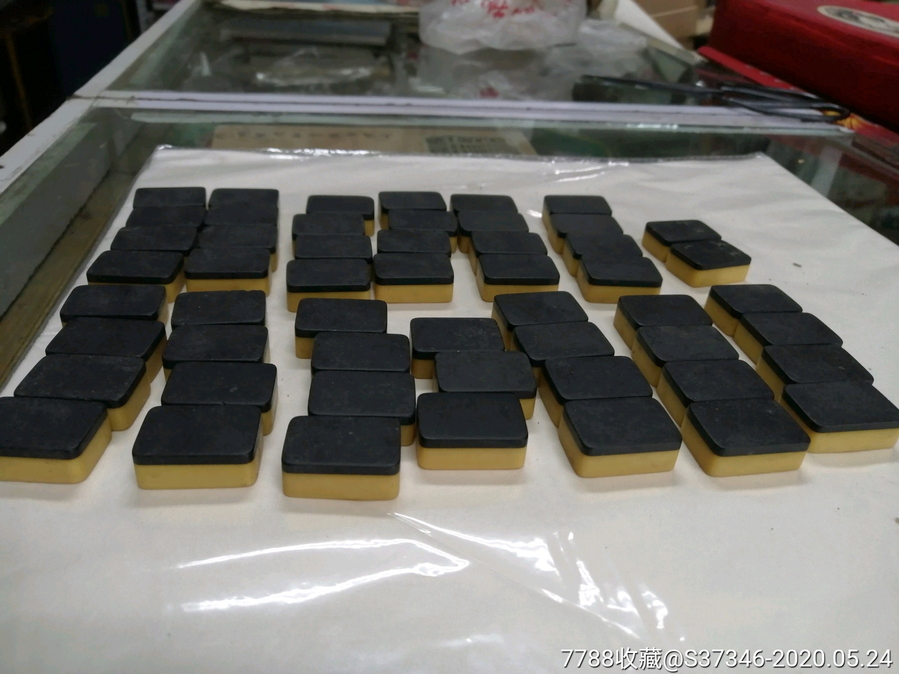 麻将式扑克牌,老料扑克(缺一个7)