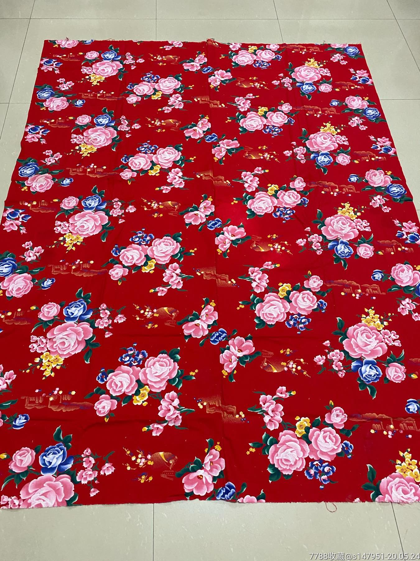 被面工厂钢铁花二手旧货怀旧收藏影视道具有污渍不明显