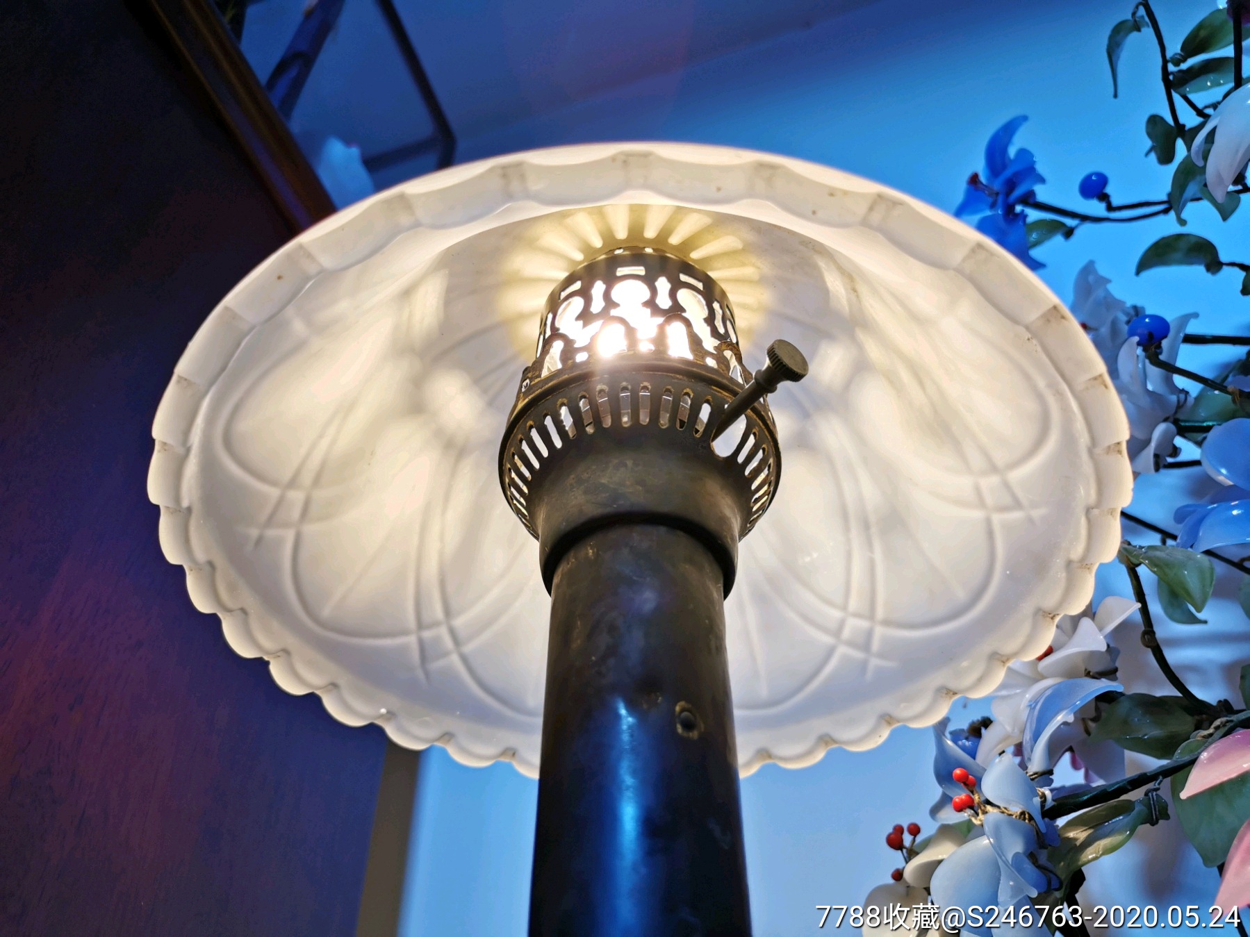 民国纯铜老台灯