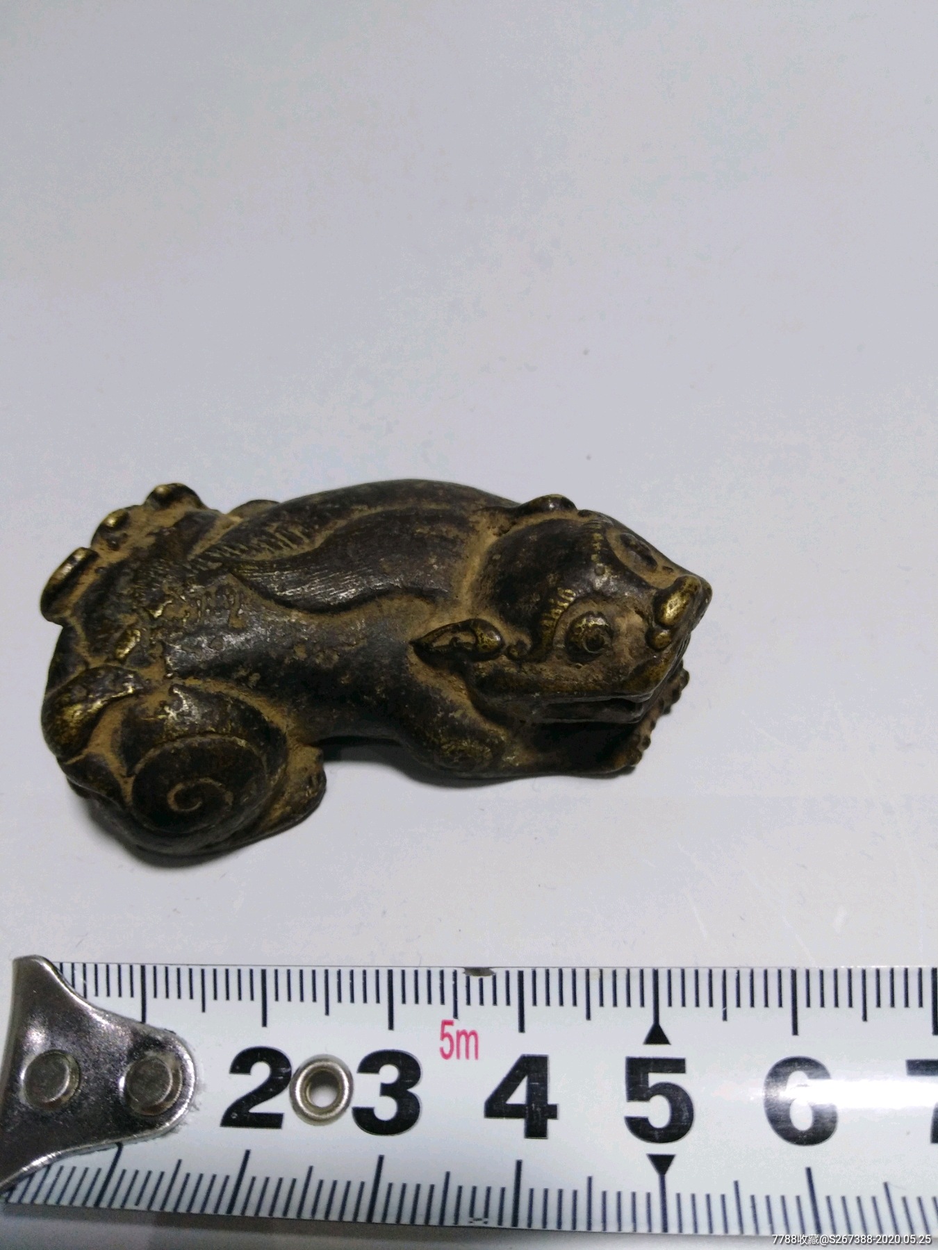 清代铜貔貅镇纸