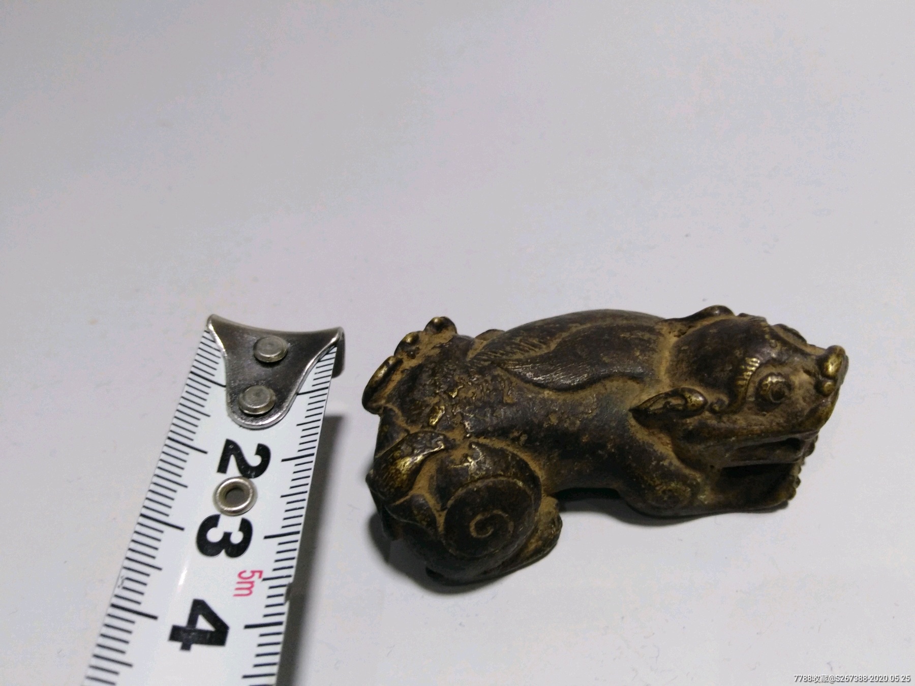 清代铜貔貅镇纸