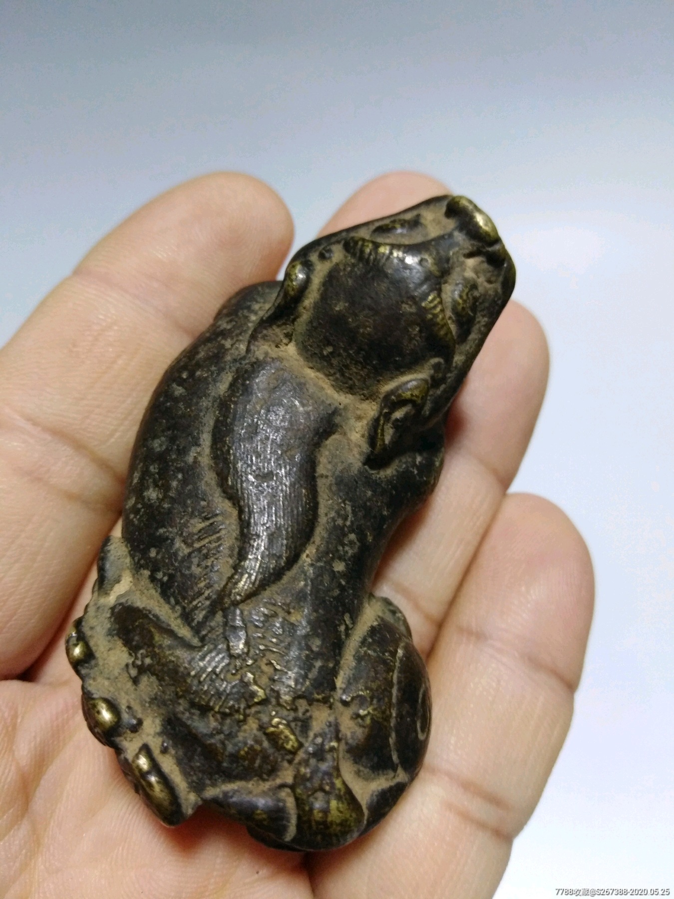 清代铜貔貅镇纸